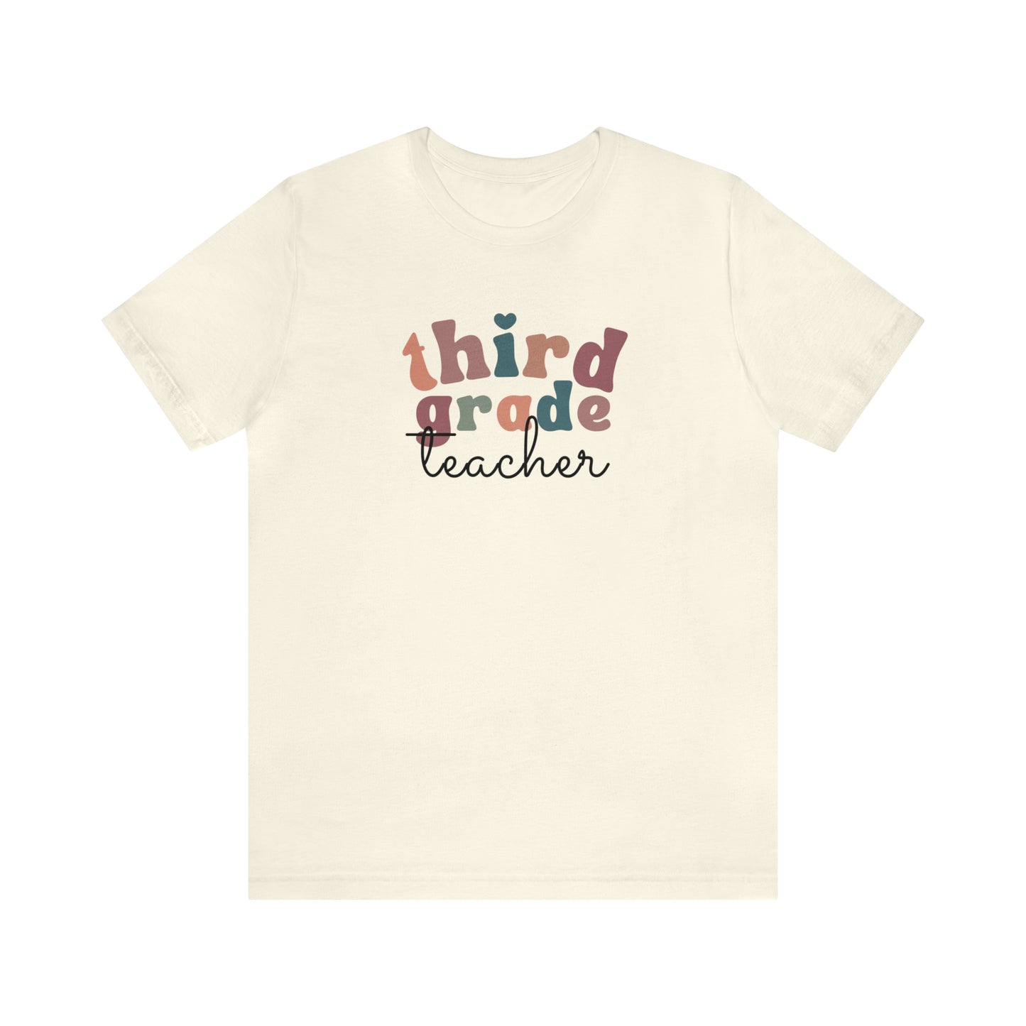 Retro Third Grade Teacher Tee