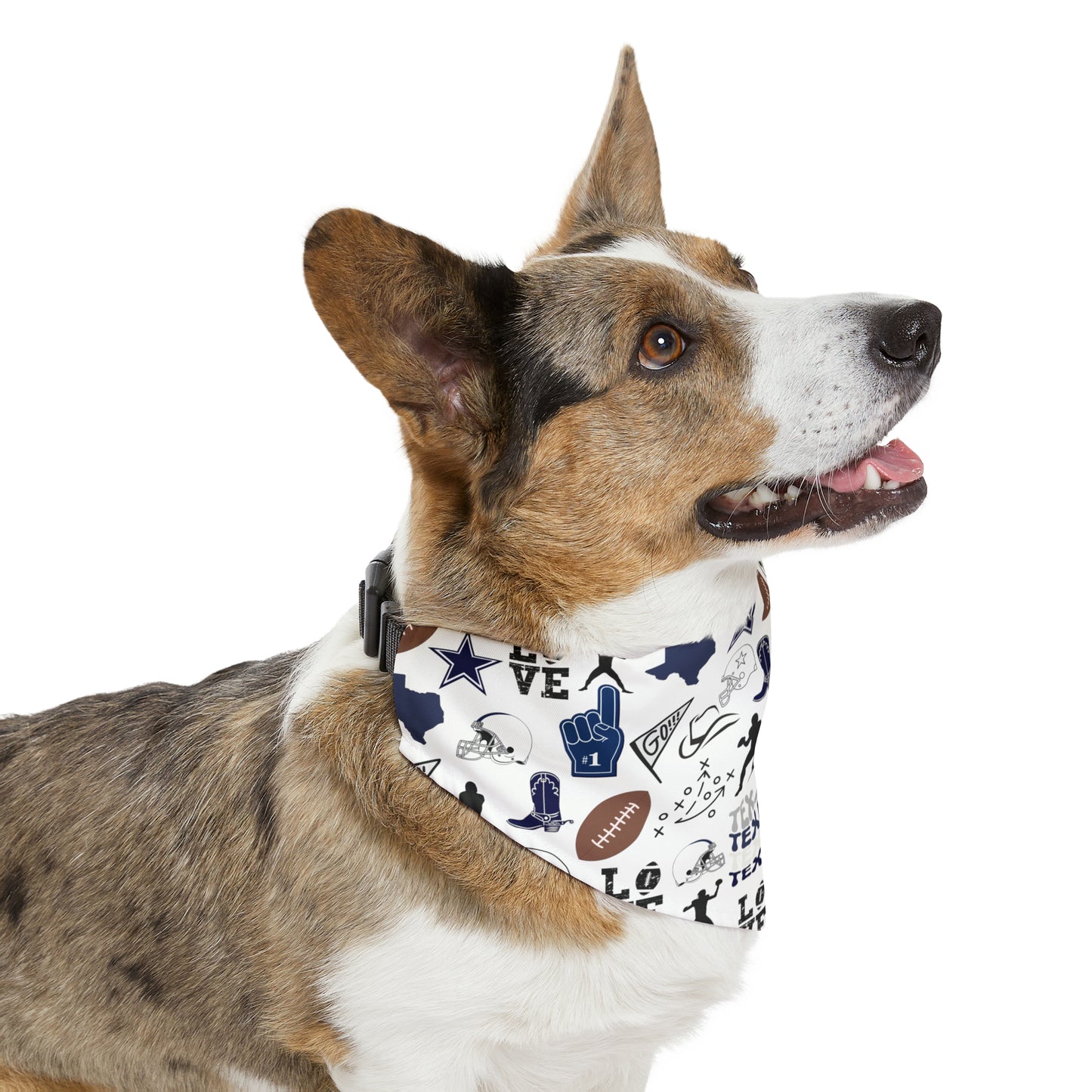 Cowboys Football Pet Bandana Collar