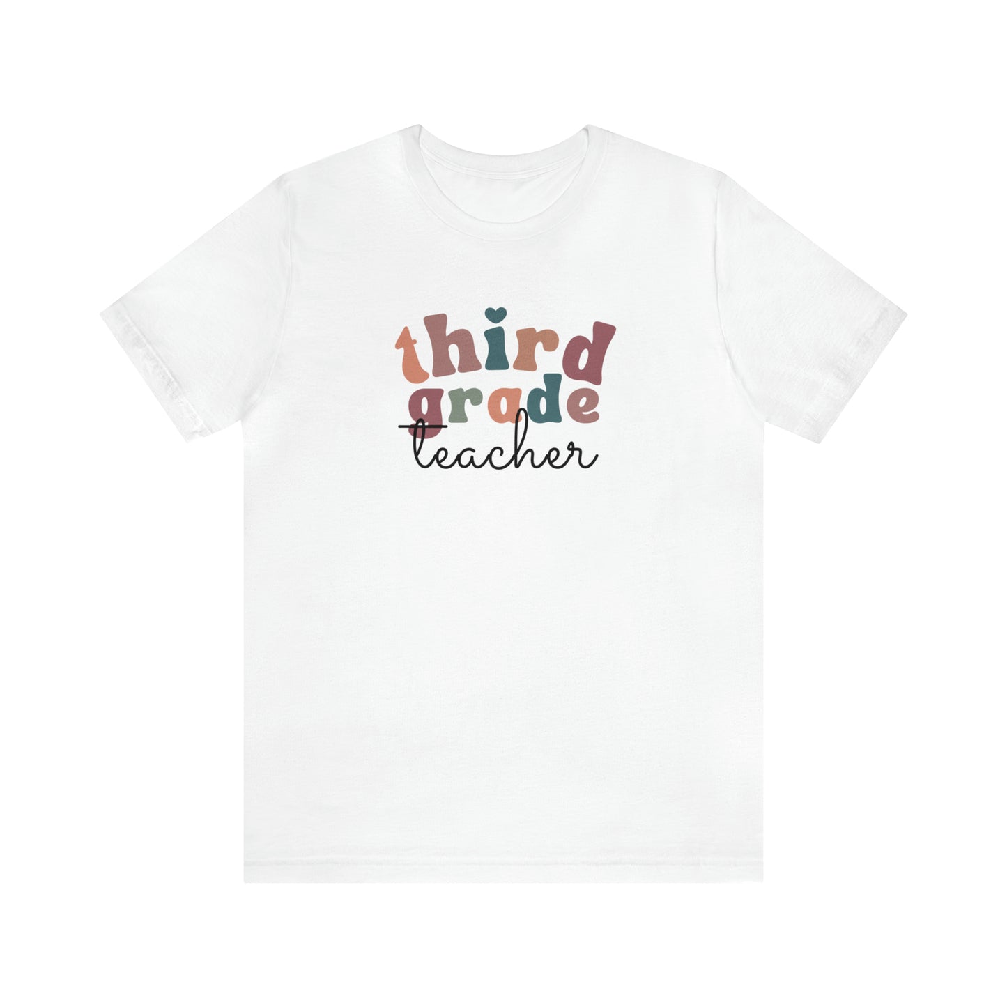 Retro Third Grade Teacher Tee