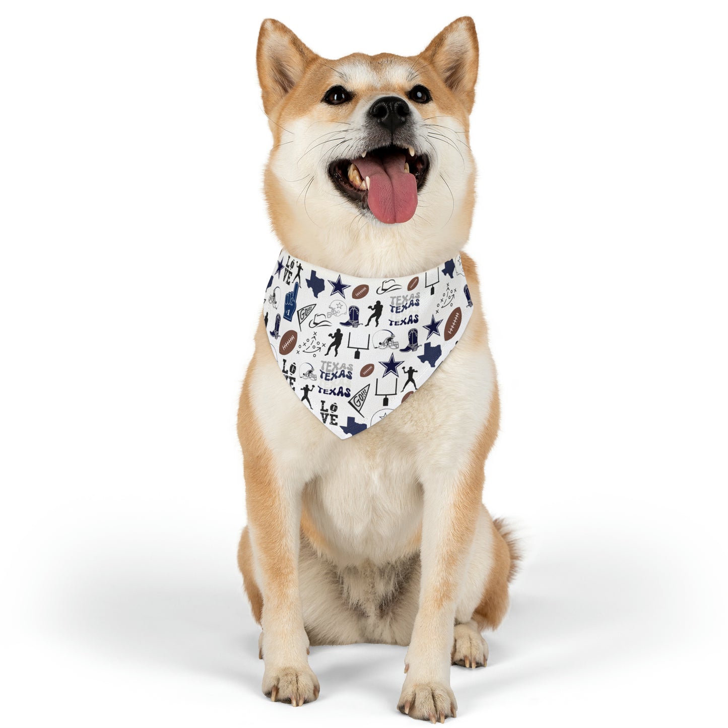 Cowboys Football Pet Bandana Collar