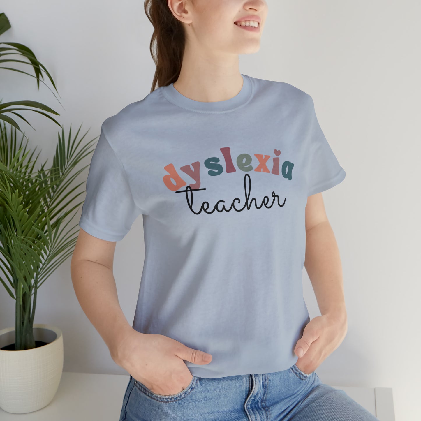 Retro Dyslexia Teacher Tee