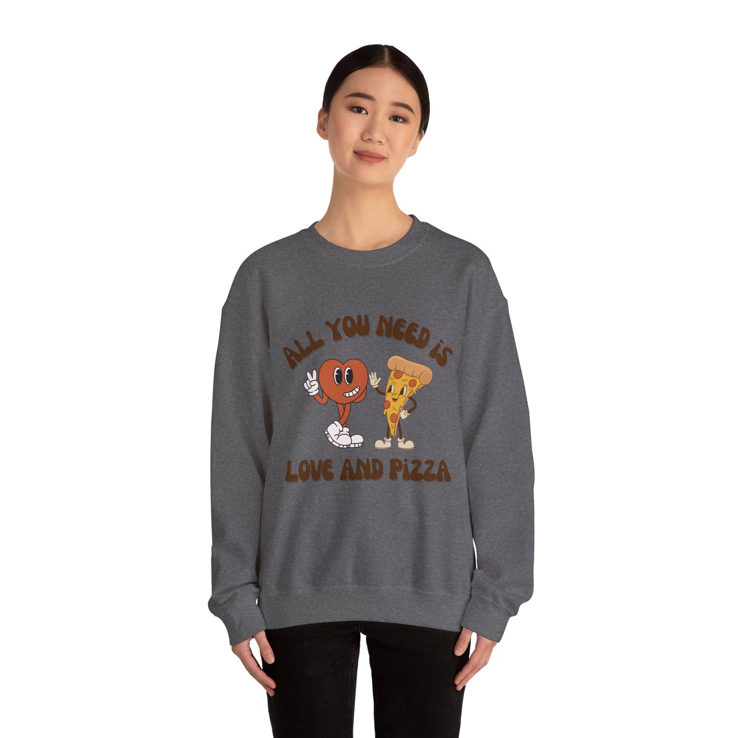 Love & Pizza Crewneck Sweatshirt