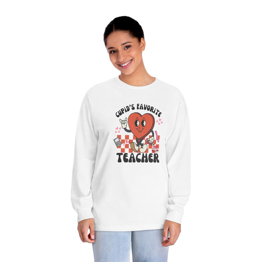 Cupid's Favorite Teacher Long Sleeve T-Shirt