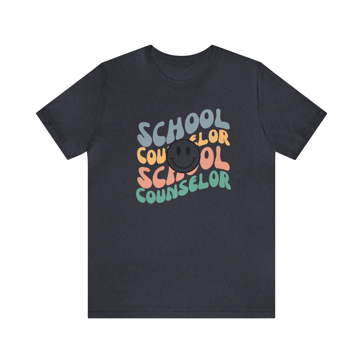 Smiley Face School Counselor Tee