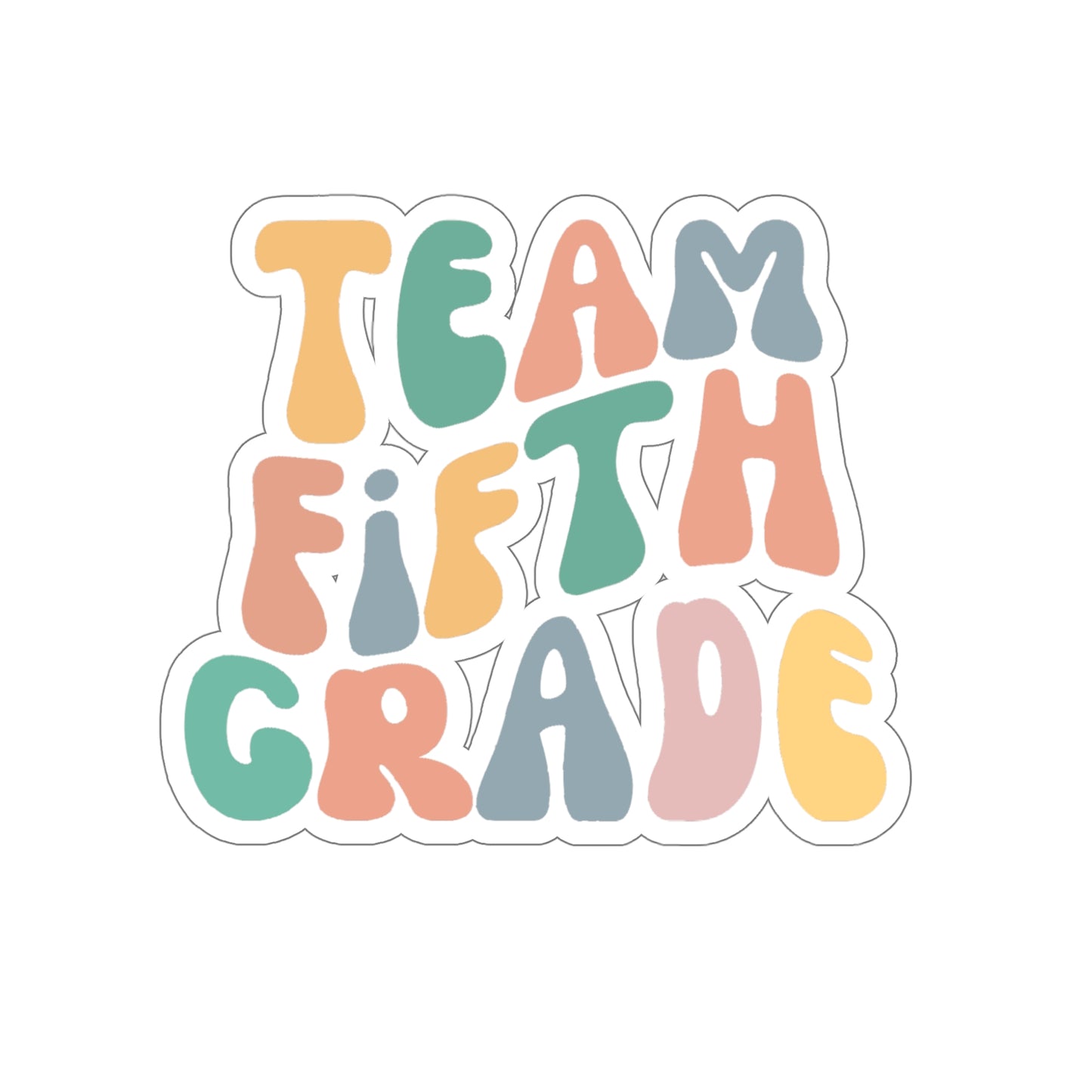 Cool Retro Team Fifth Grade