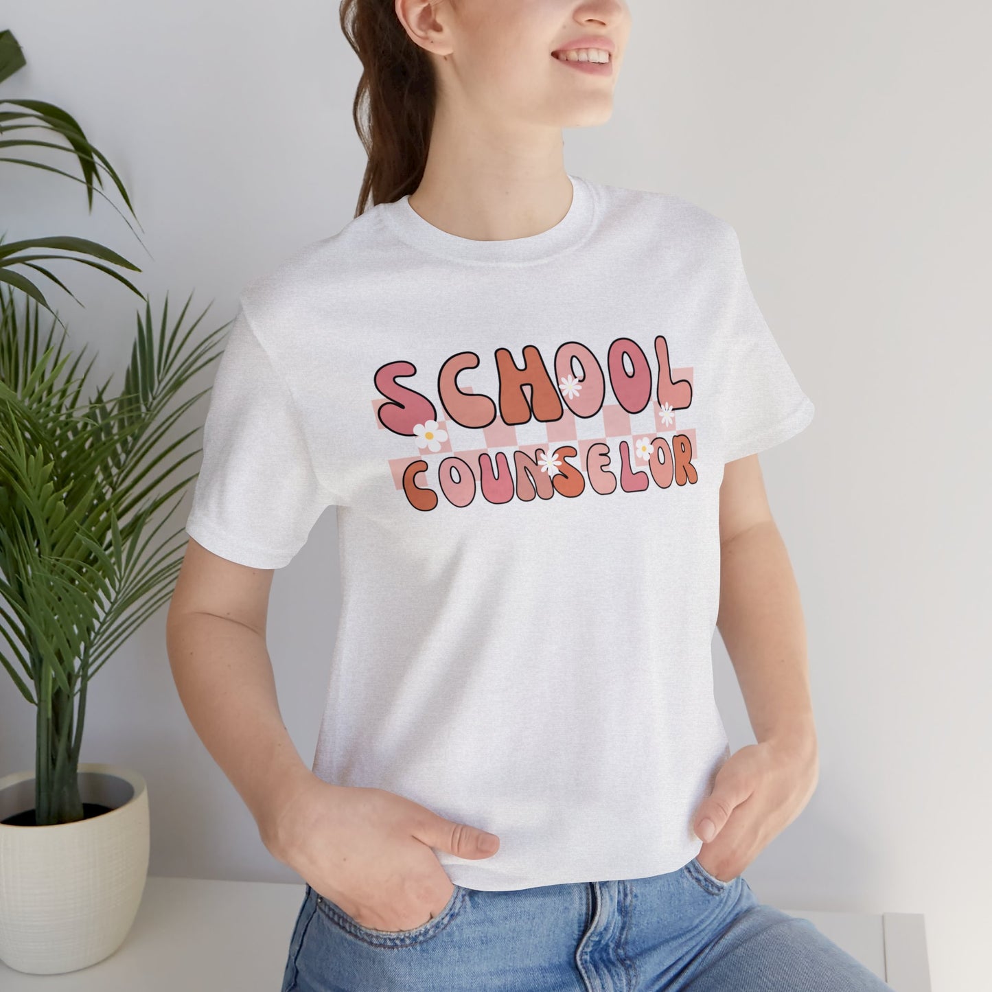 Groovy School Counselor Short Sleeve Tee