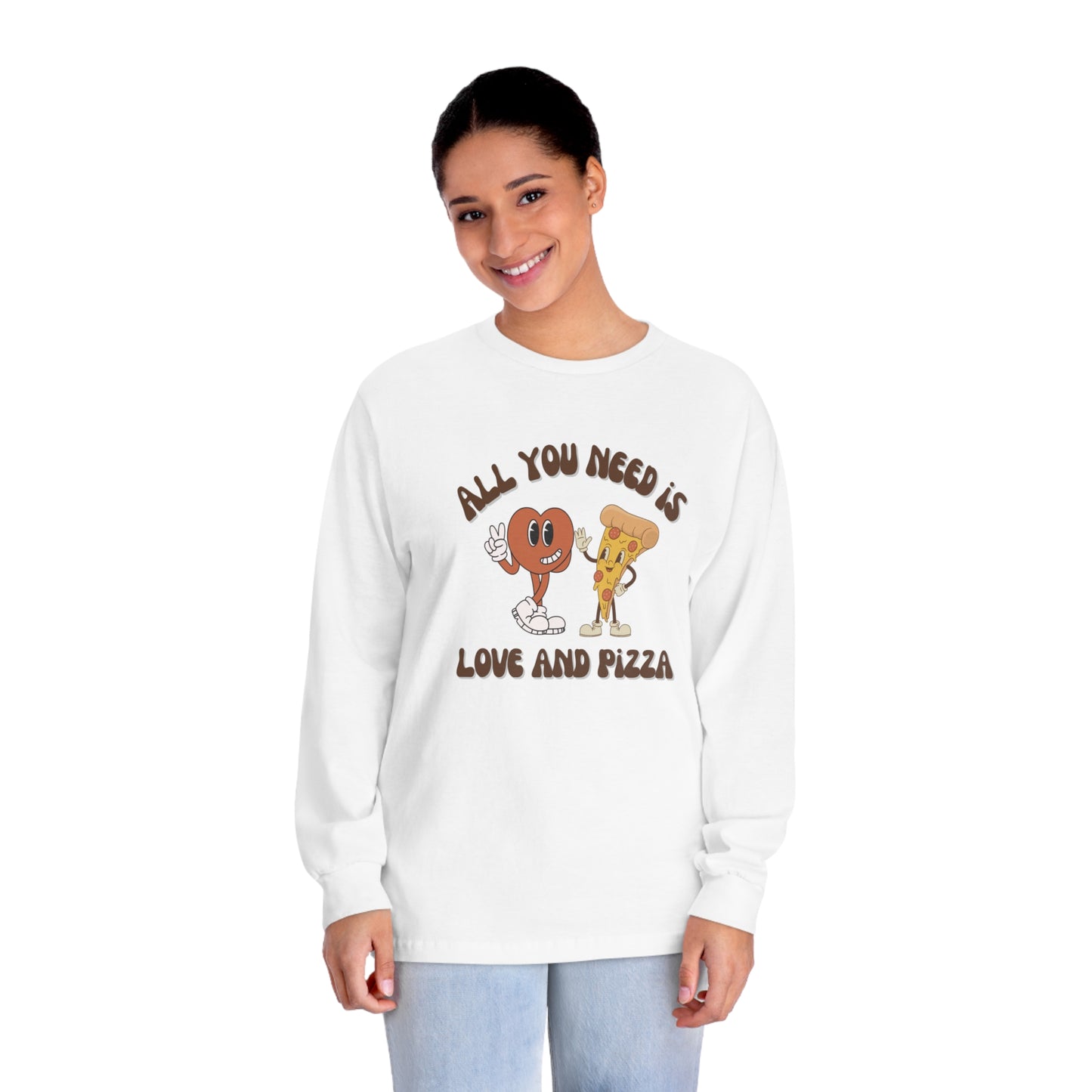 Love & Pizza Long Sleeve T-Shirt