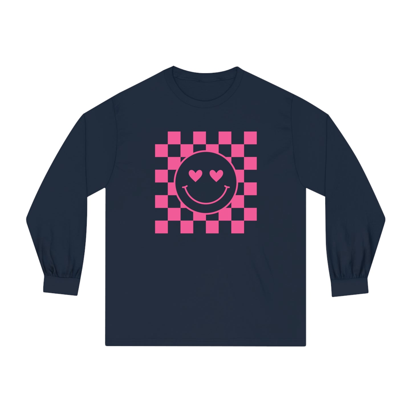 Checkered Hearts Long Sleeve T-Shirt