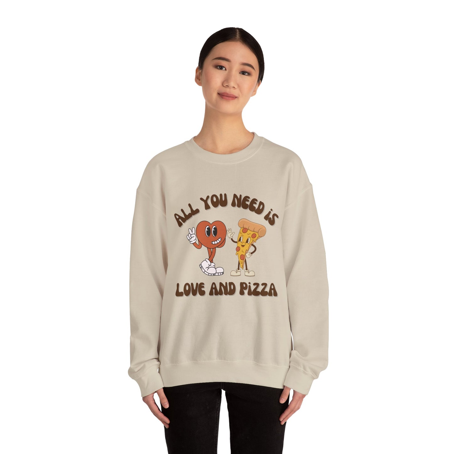 Love & Pizza Crewneck Sweatshirt