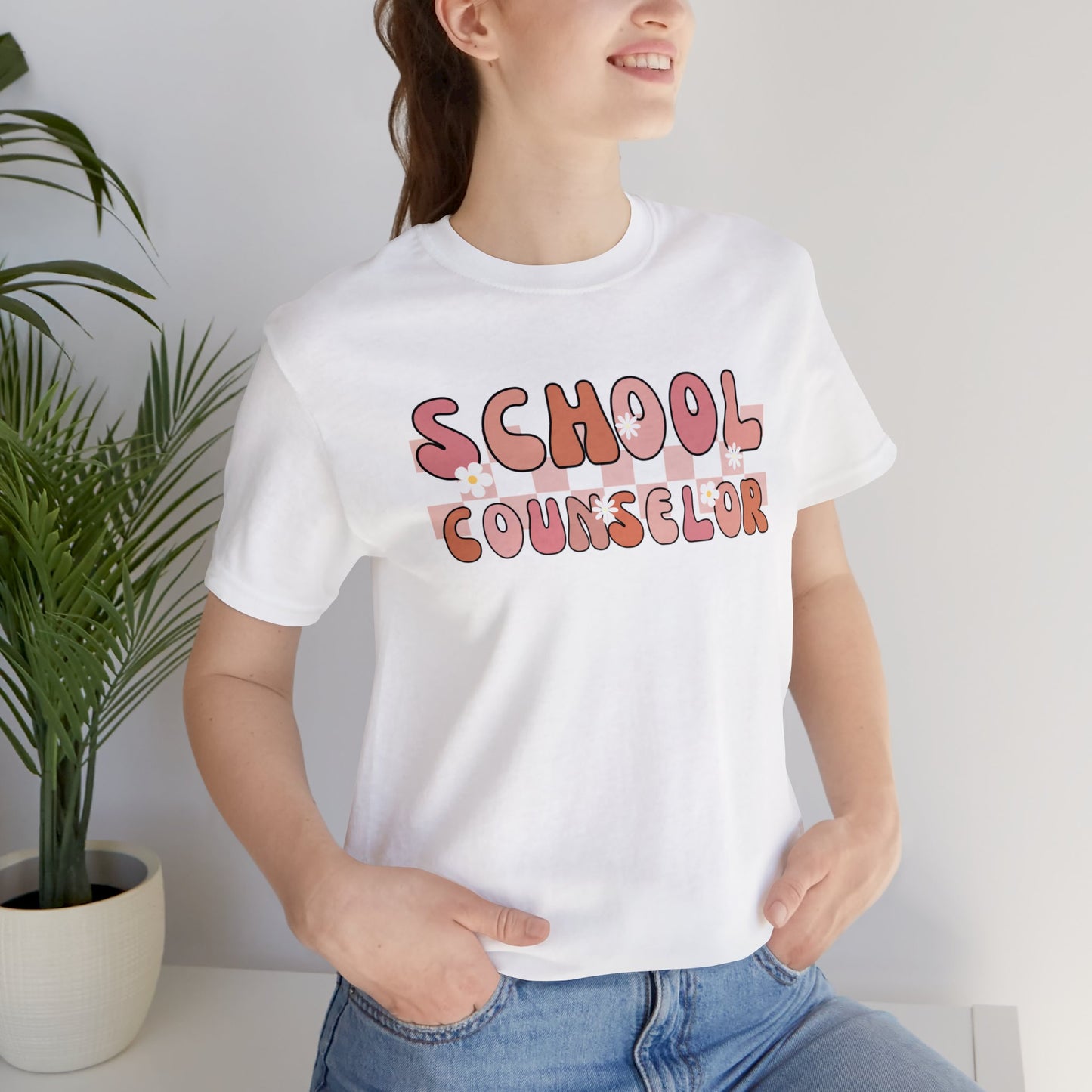 Groovy School Counselor Short Sleeve Tee