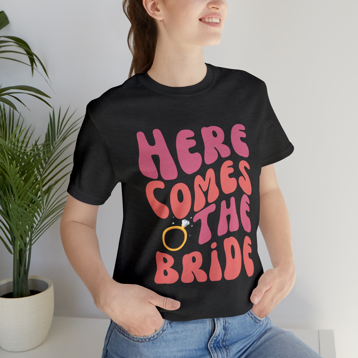 Here Comes the Bride Wavy Retro Tee