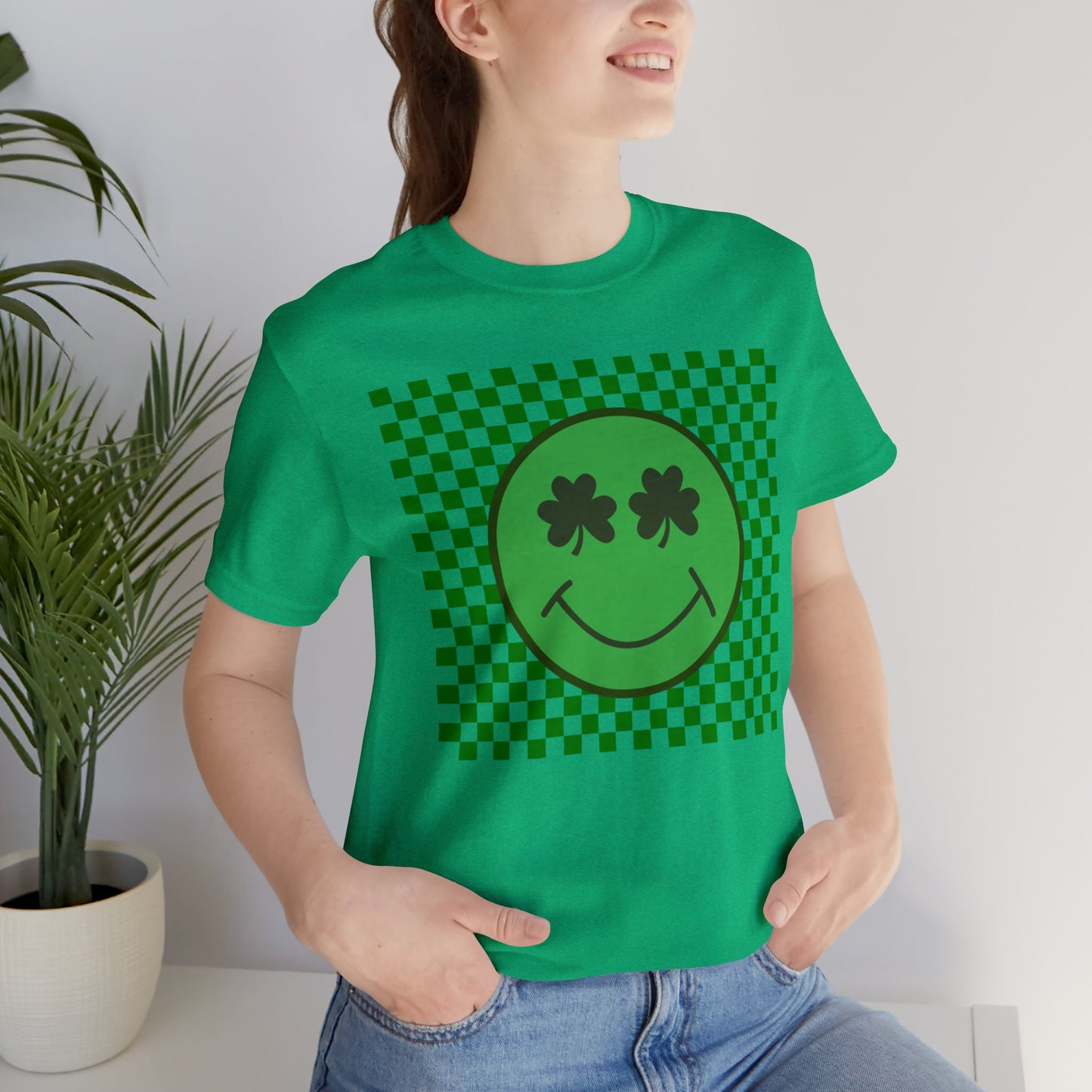 Shamrock Smiley Face Tee