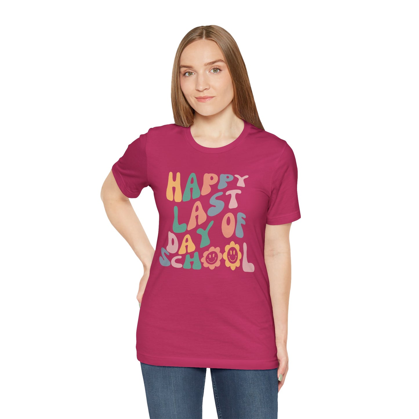 Flower Happy Last Day of School Tee