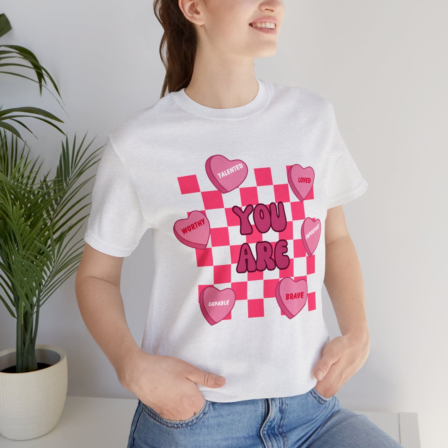 Valentine's Day Affirmations Short Sleeve Tee