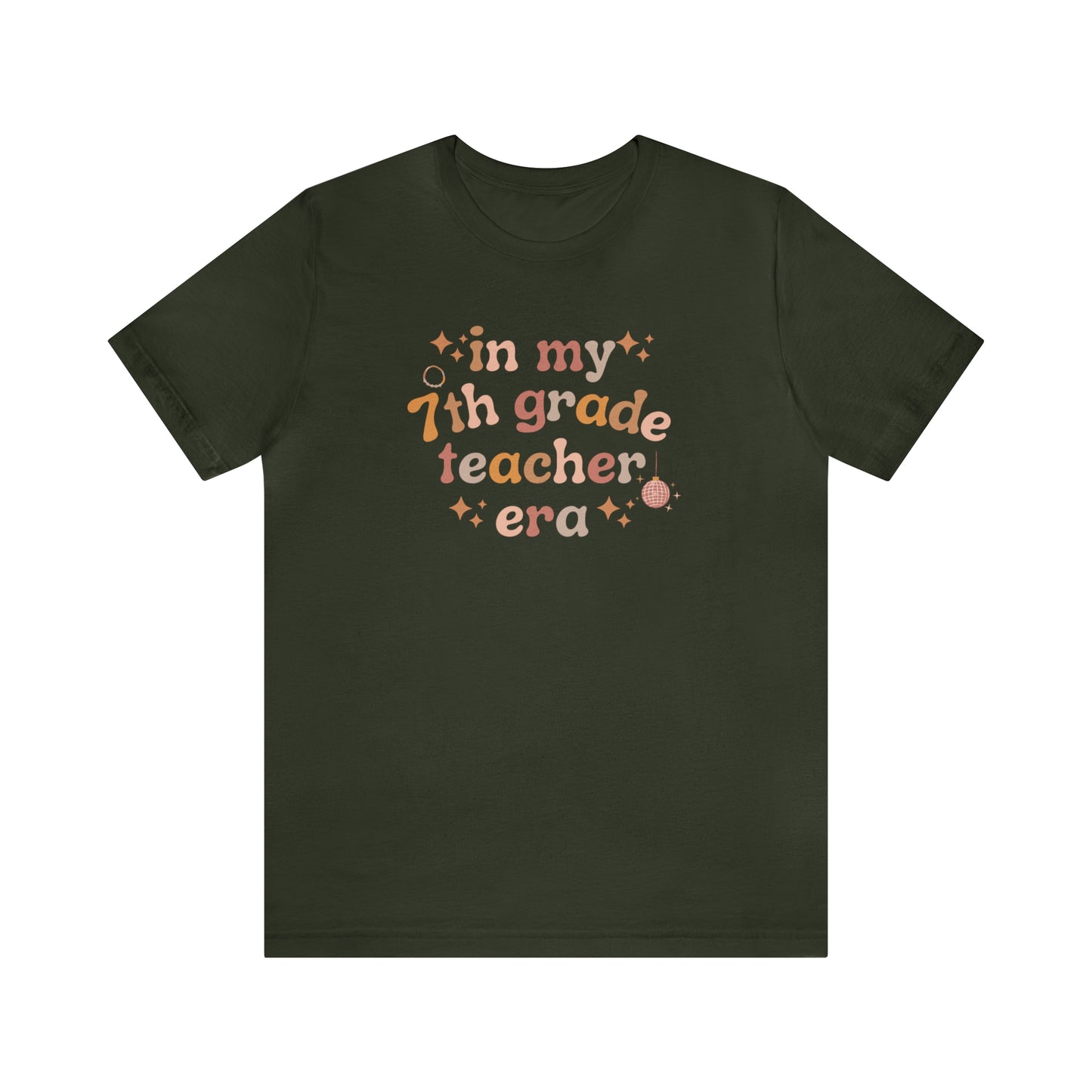 Disco 7th Grade Teacher Era Tee