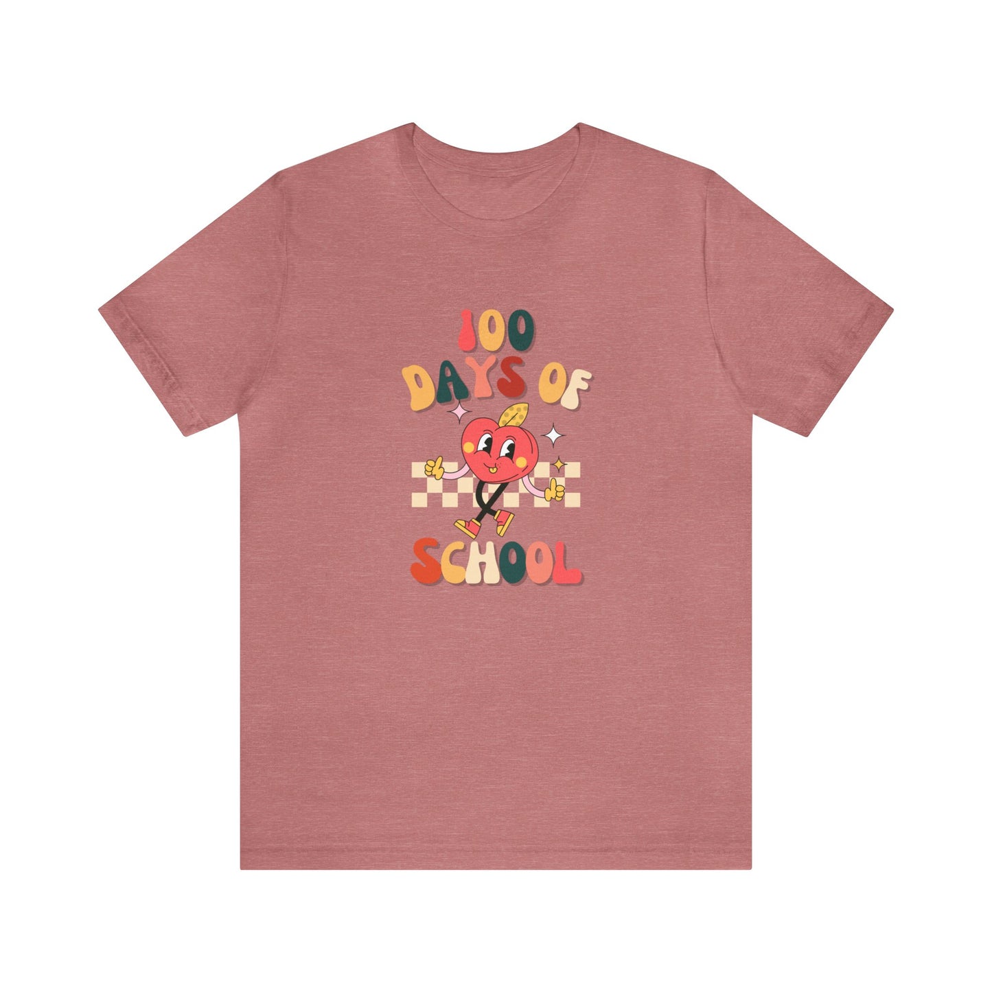 Retro 100th Day of School Short Sleeve Tee