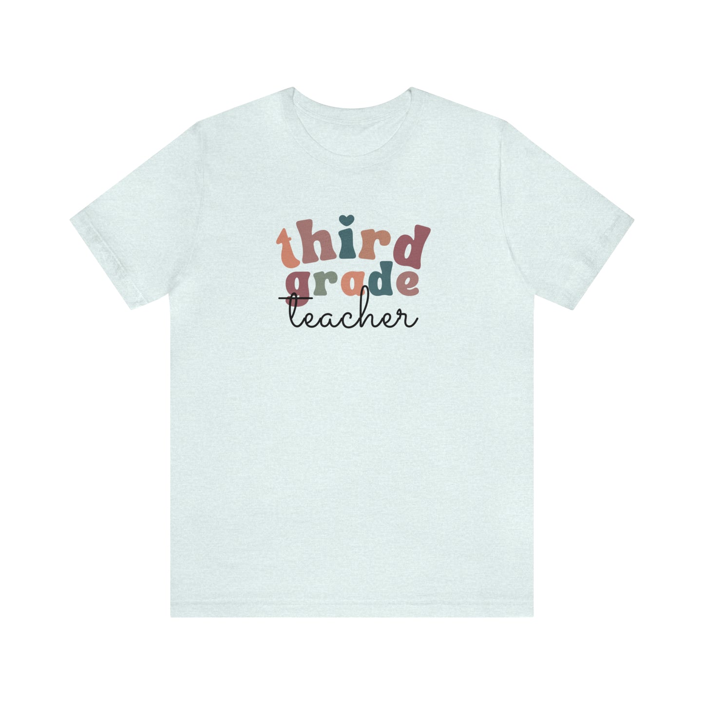 Retro Third Grade Teacher Tee