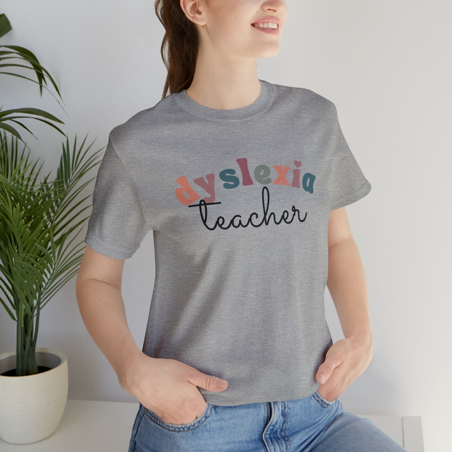 Retro Dyslexia Teacher Tee