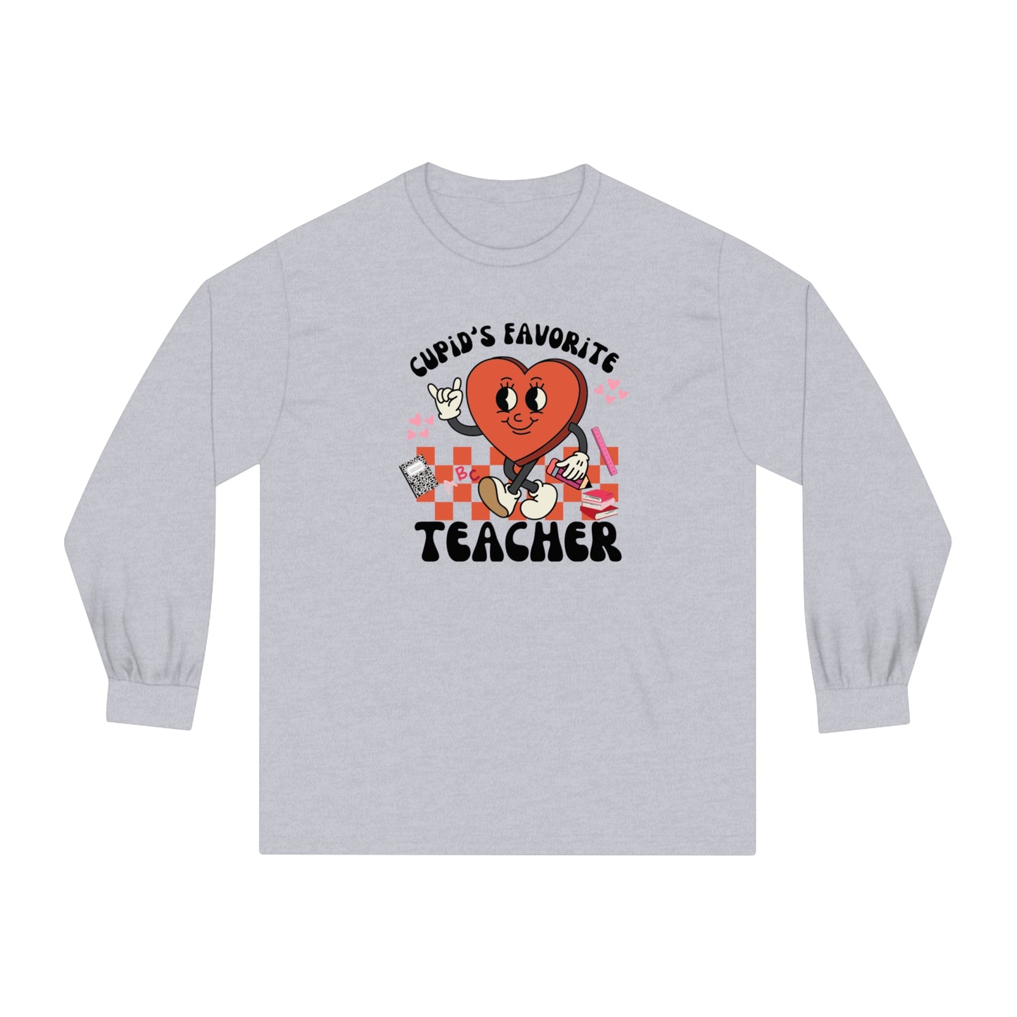 Cupid's Favorite Teacher Long Sleeve T-Shirt