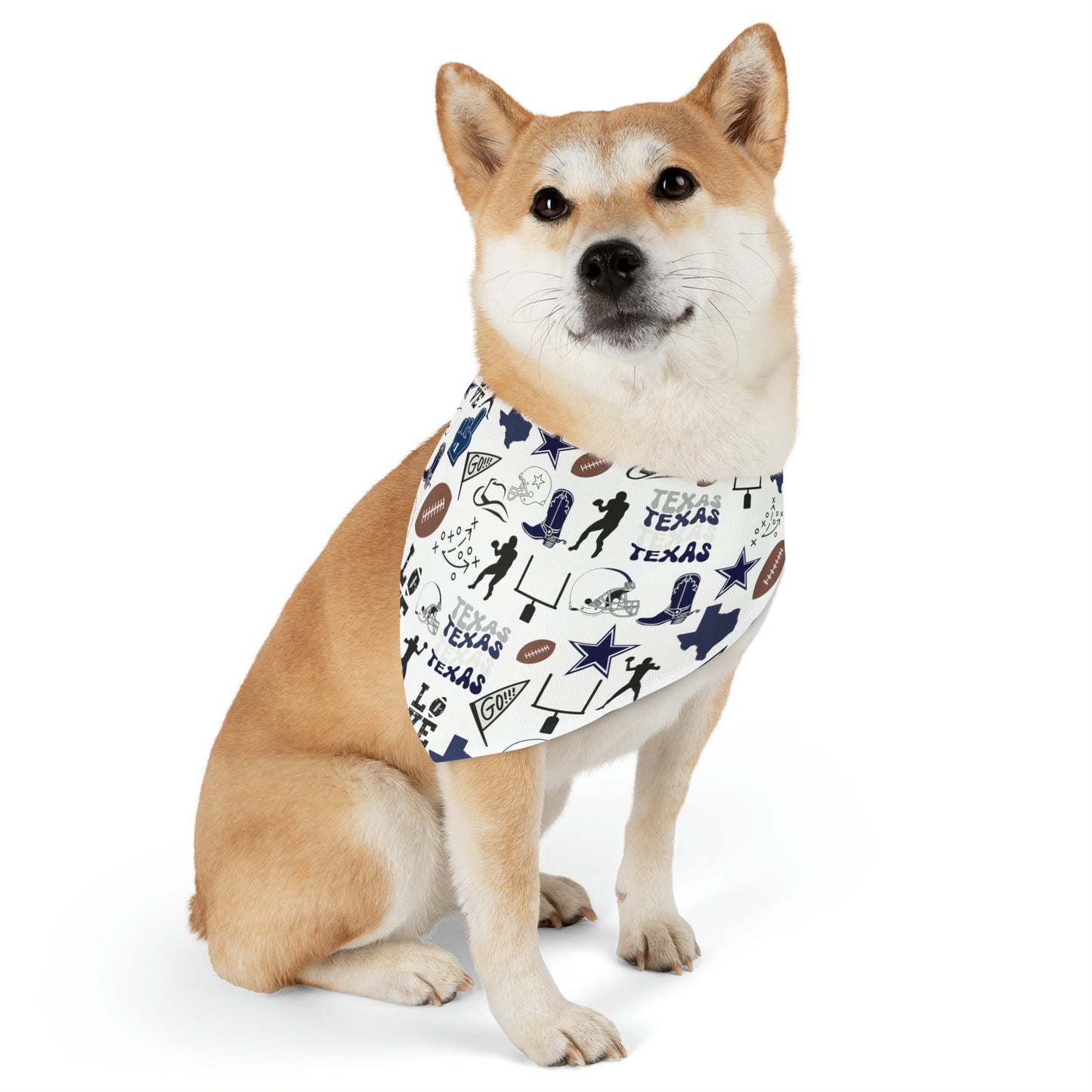 Cowboys Football Pet Bandana Collar