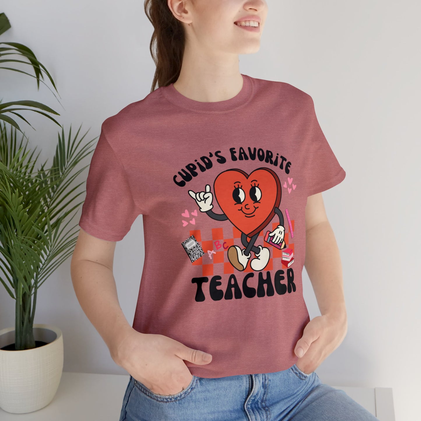 Cupid's Favorite Teacher Short Sleeve Tee