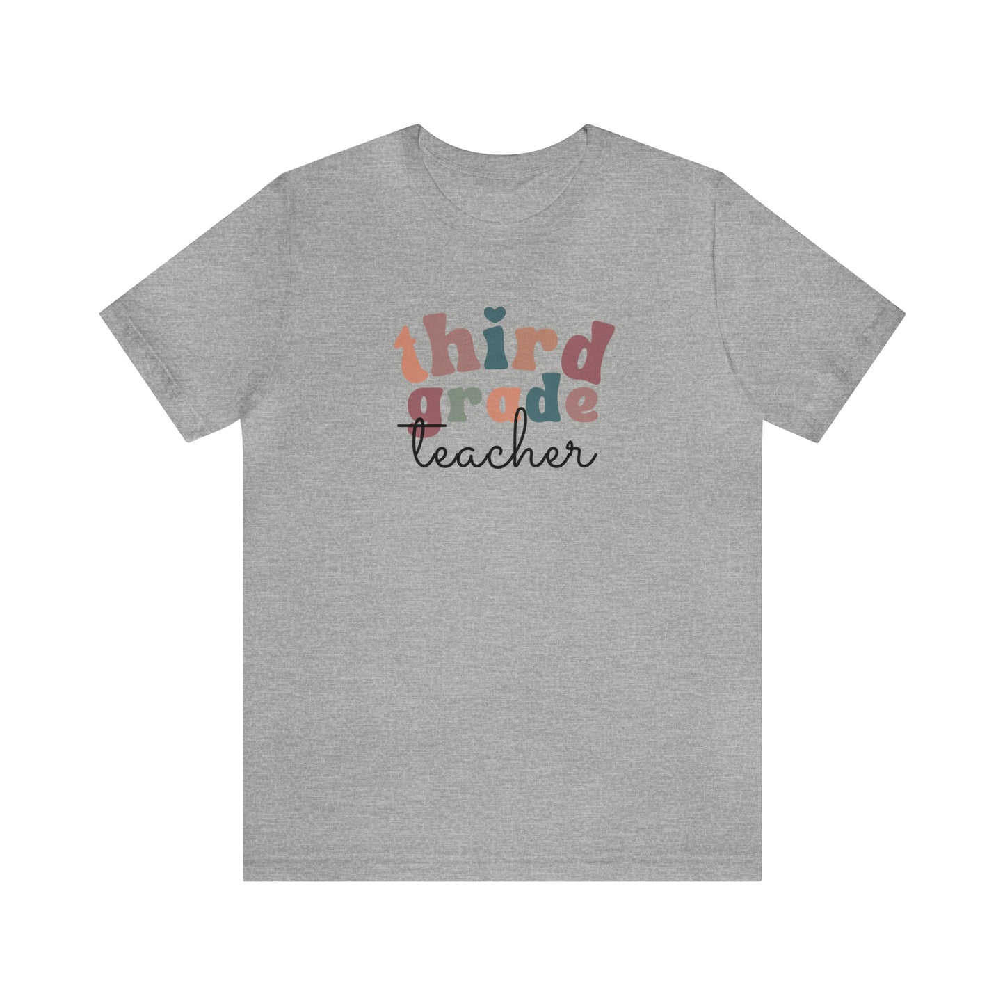 Retro Third Grade Teacher Tee