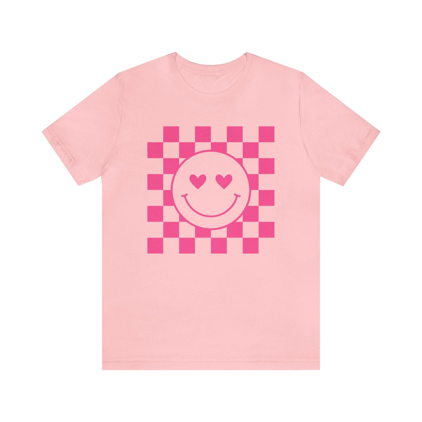 Checkered Hearts Short Sleeve Tee