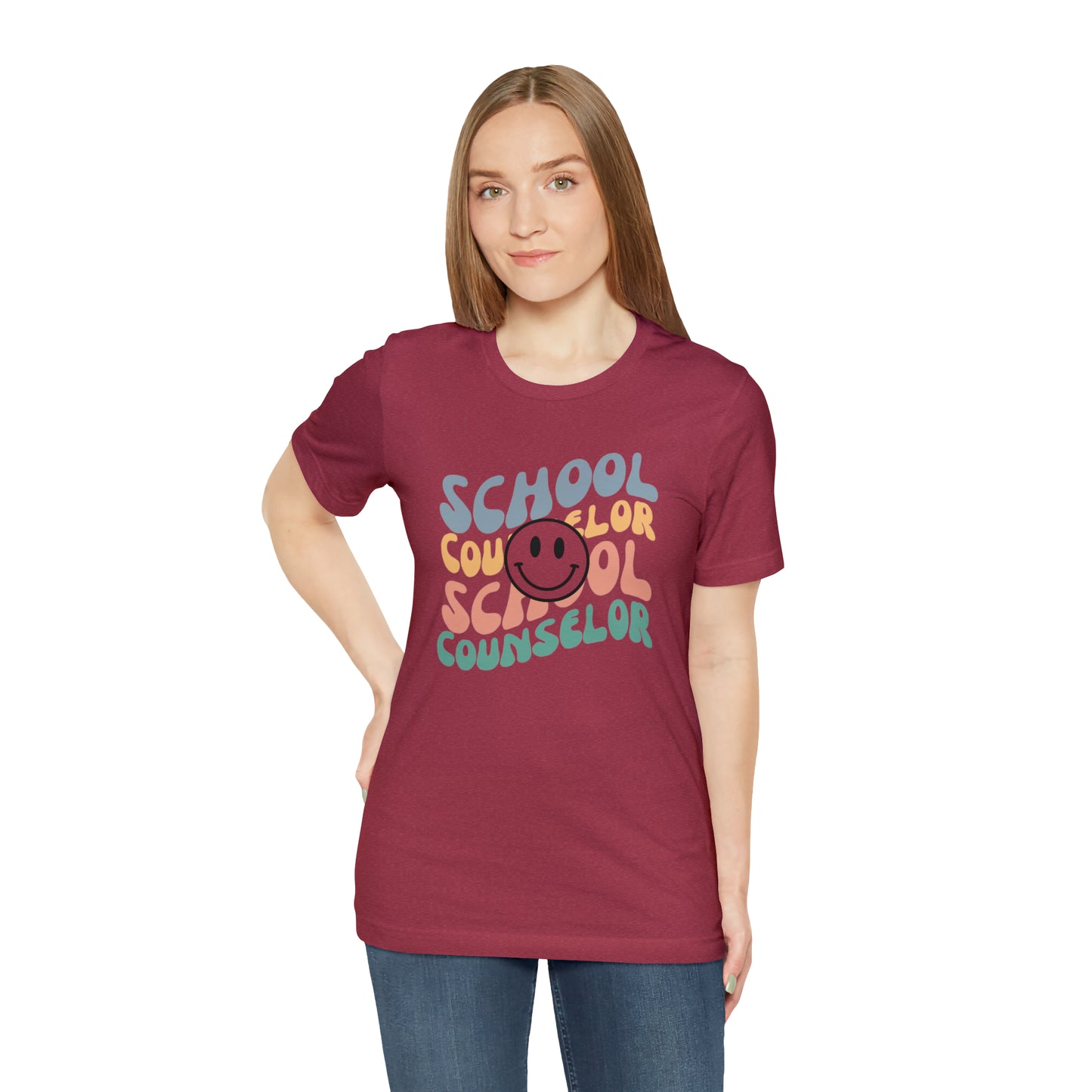 Smiley Face School Counselor Tee