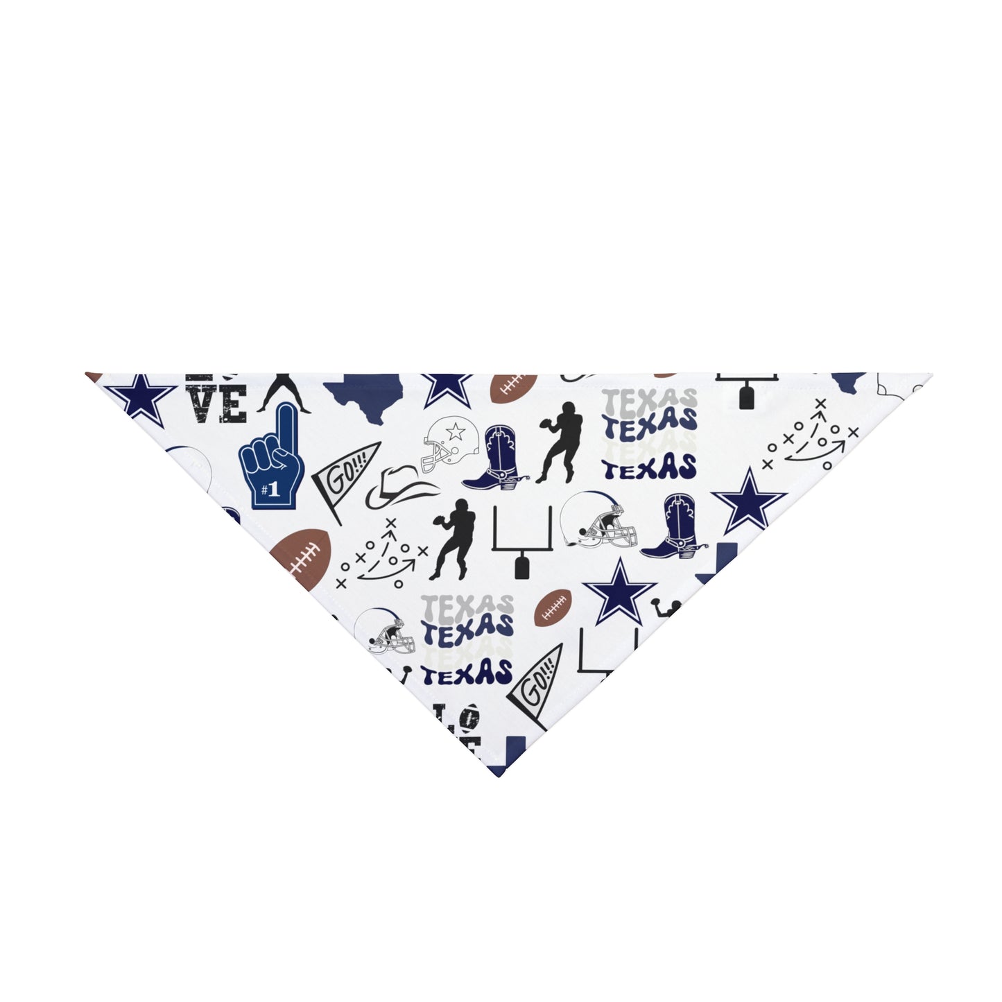 Cowboys Football Pet Bandana