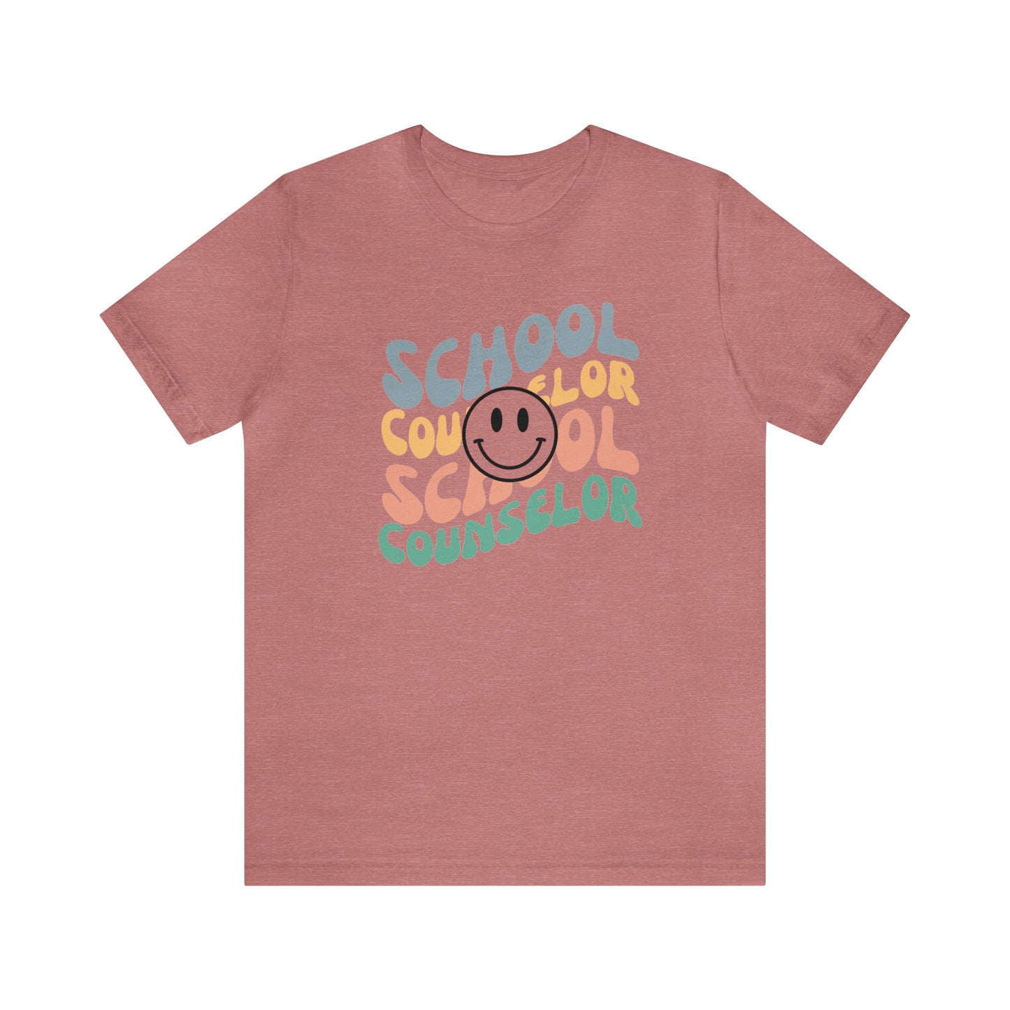 Smiley Face School Counselor Tee