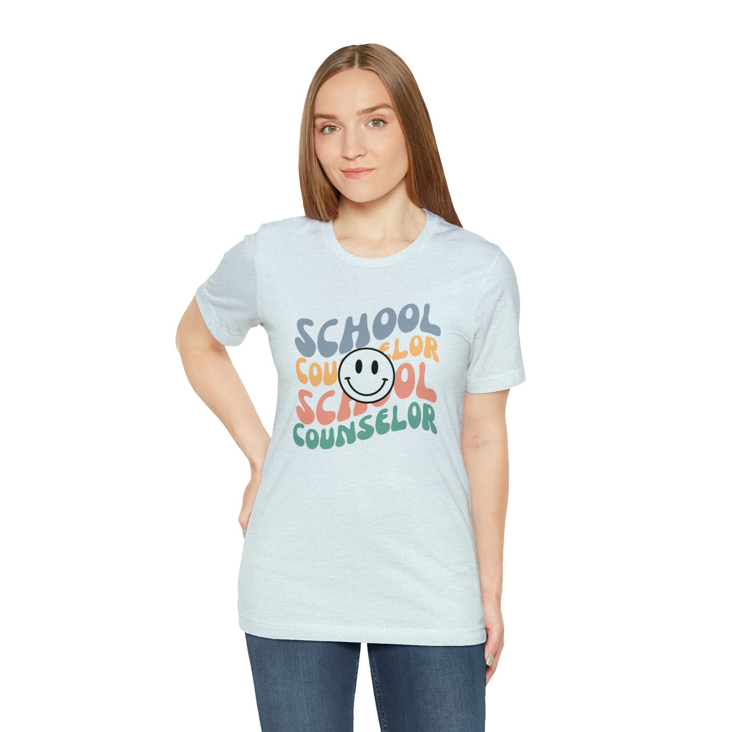 Smiley Face School Counselor Tee