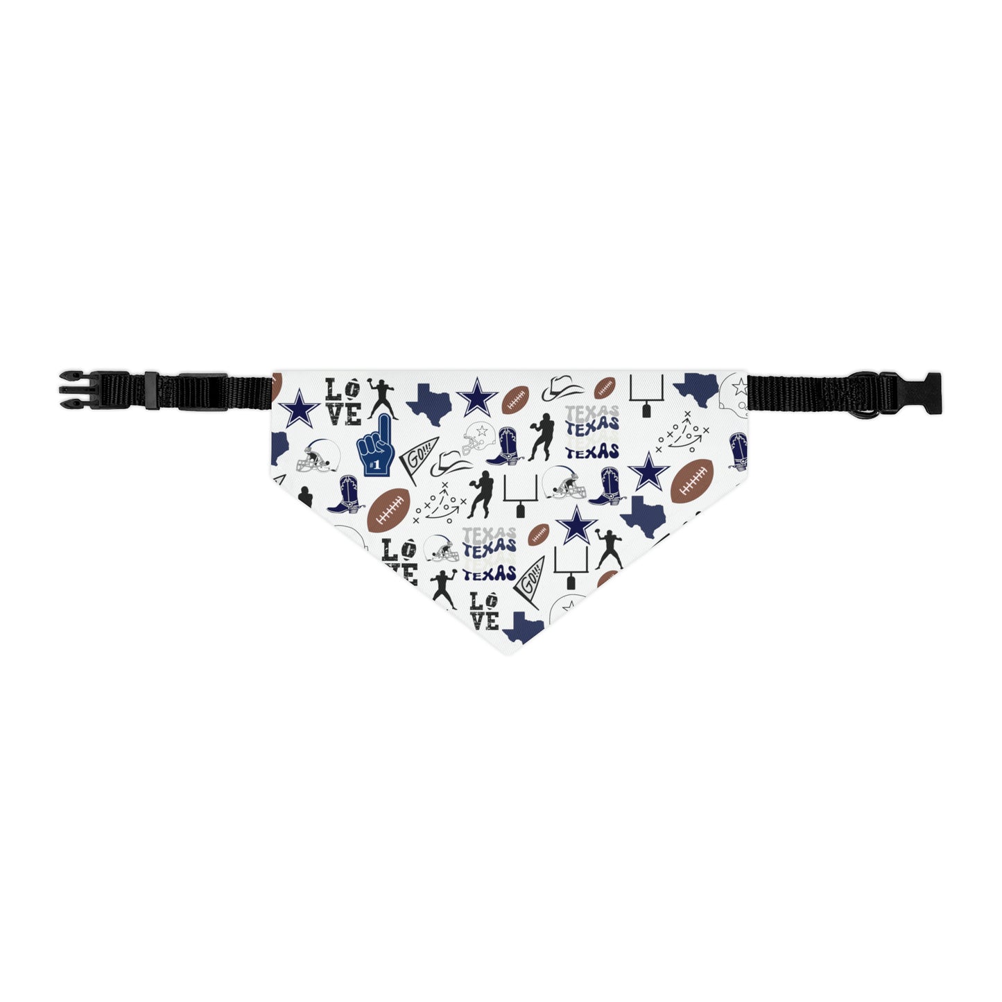 Cowboys Football Pet Bandana Collar