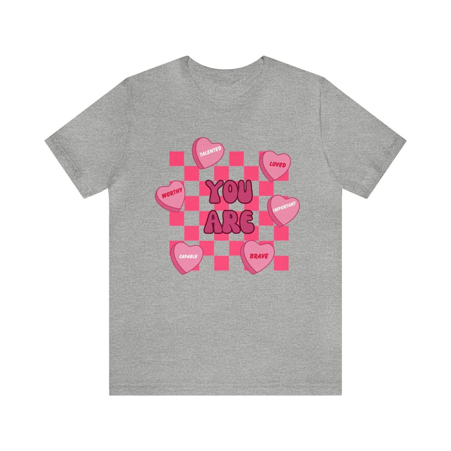 Valentine's Day Affirmations Short Sleeve Tee