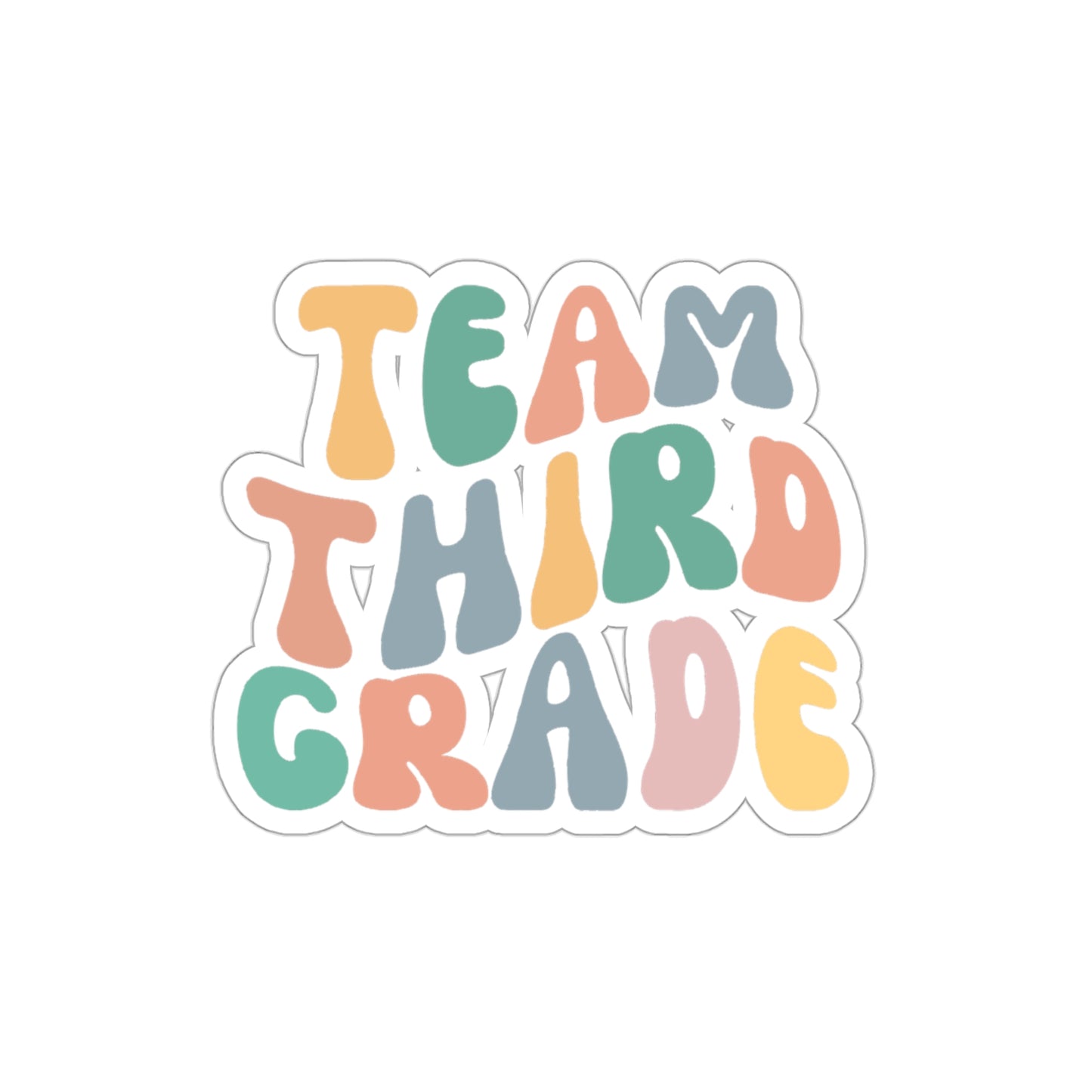 Cool Retro Team Third Grade