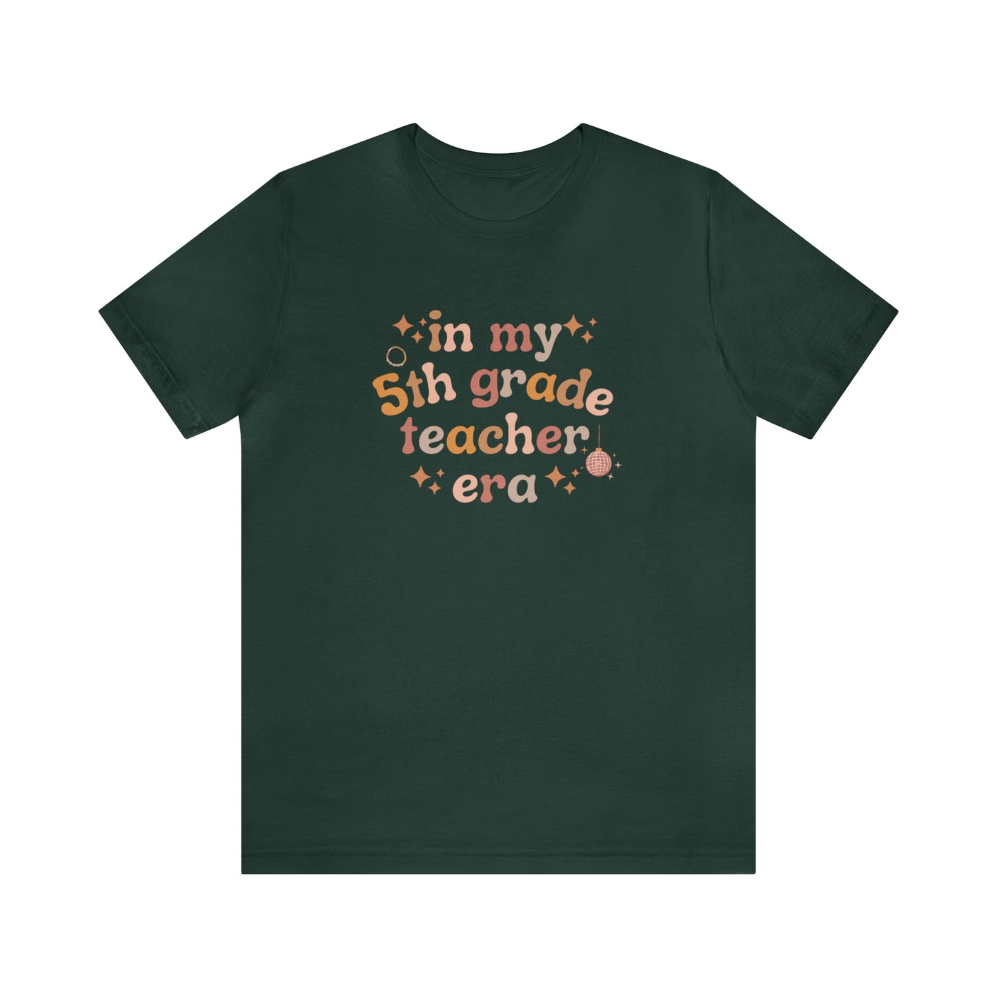 Disco 5th Grade Teacher Era Tee