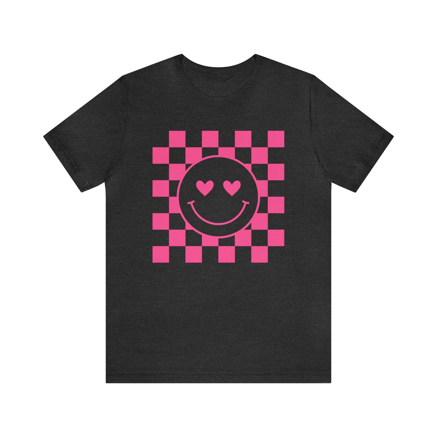 Checkered Hearts Short Sleeve Tee