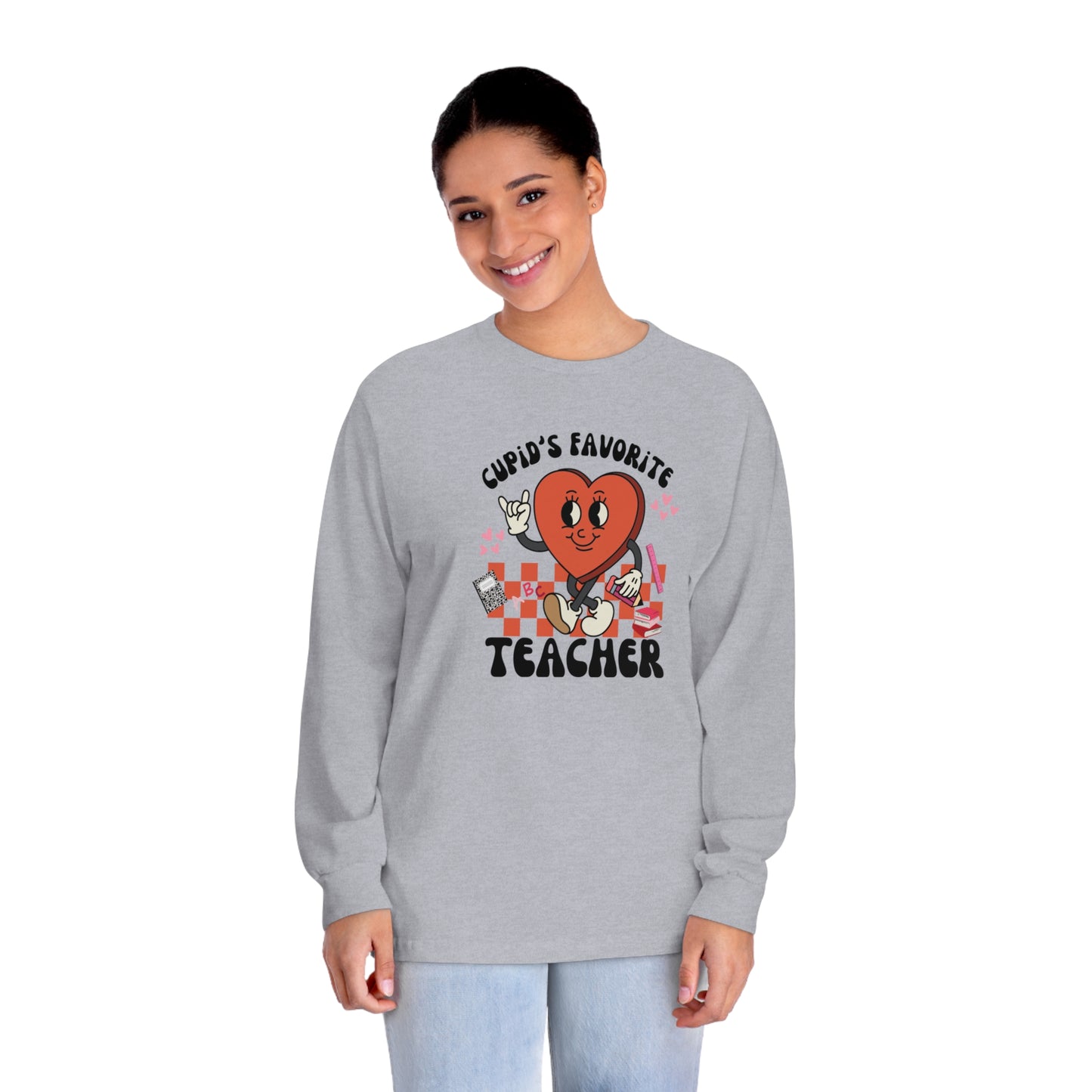 Cupid's Favorite Teacher Long Sleeve T-Shirt