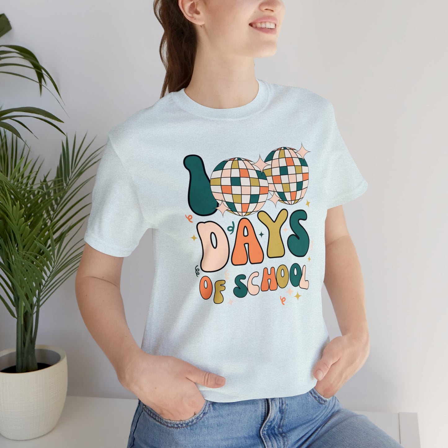 Disco 100 Days of School Short Sleeve Tee