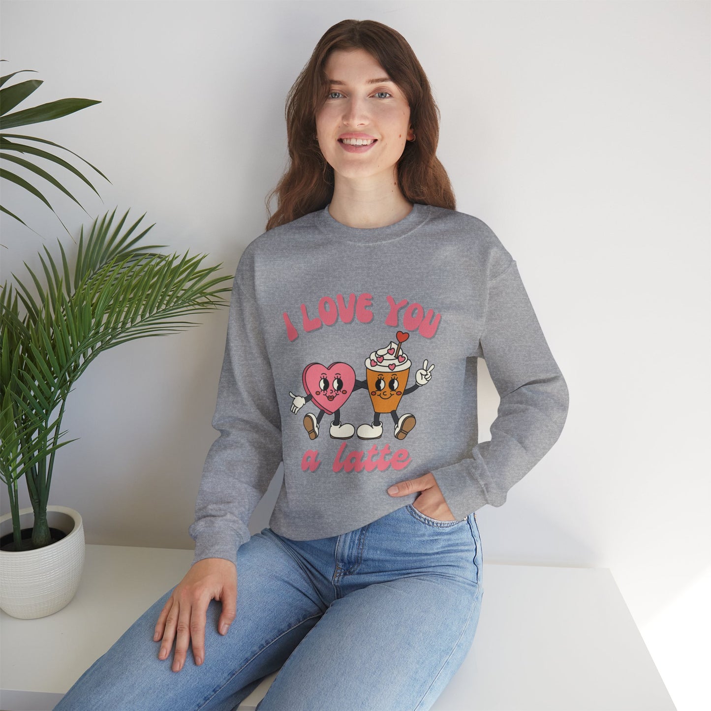 I Love You a Latte Crewneck Sweatshirt