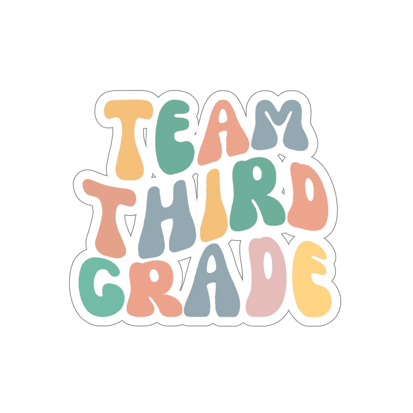 Cool Retro Team Third Grade