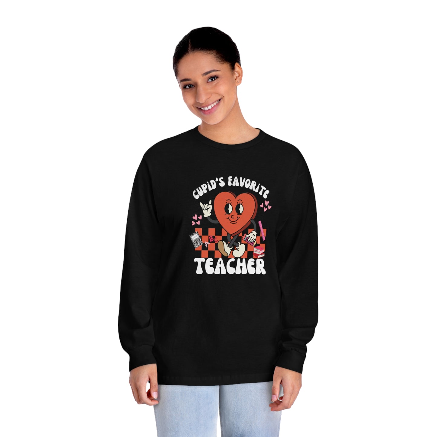 Cupid's Favorite Teacher Long Sleeve T-Shirt