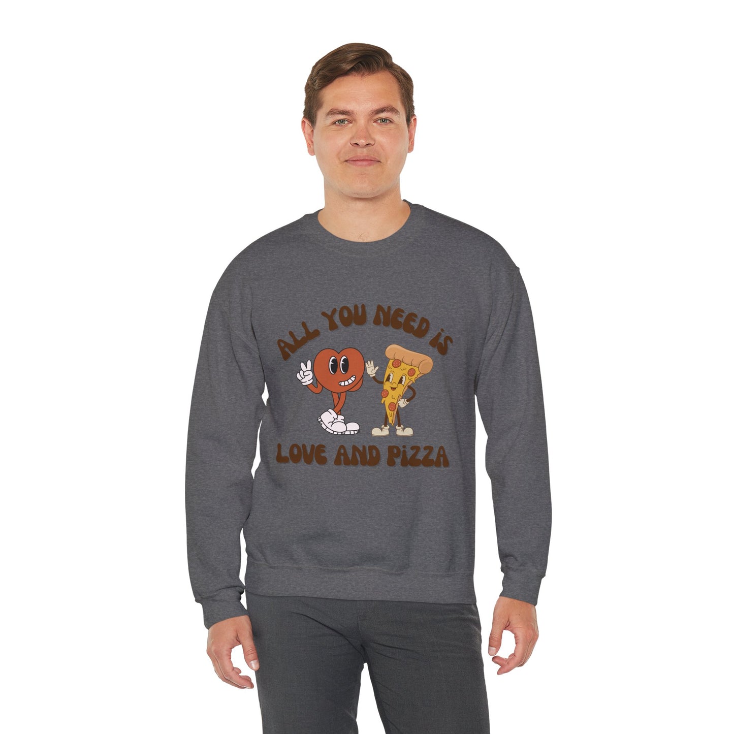 Love & Pizza Crewneck Sweatshirt