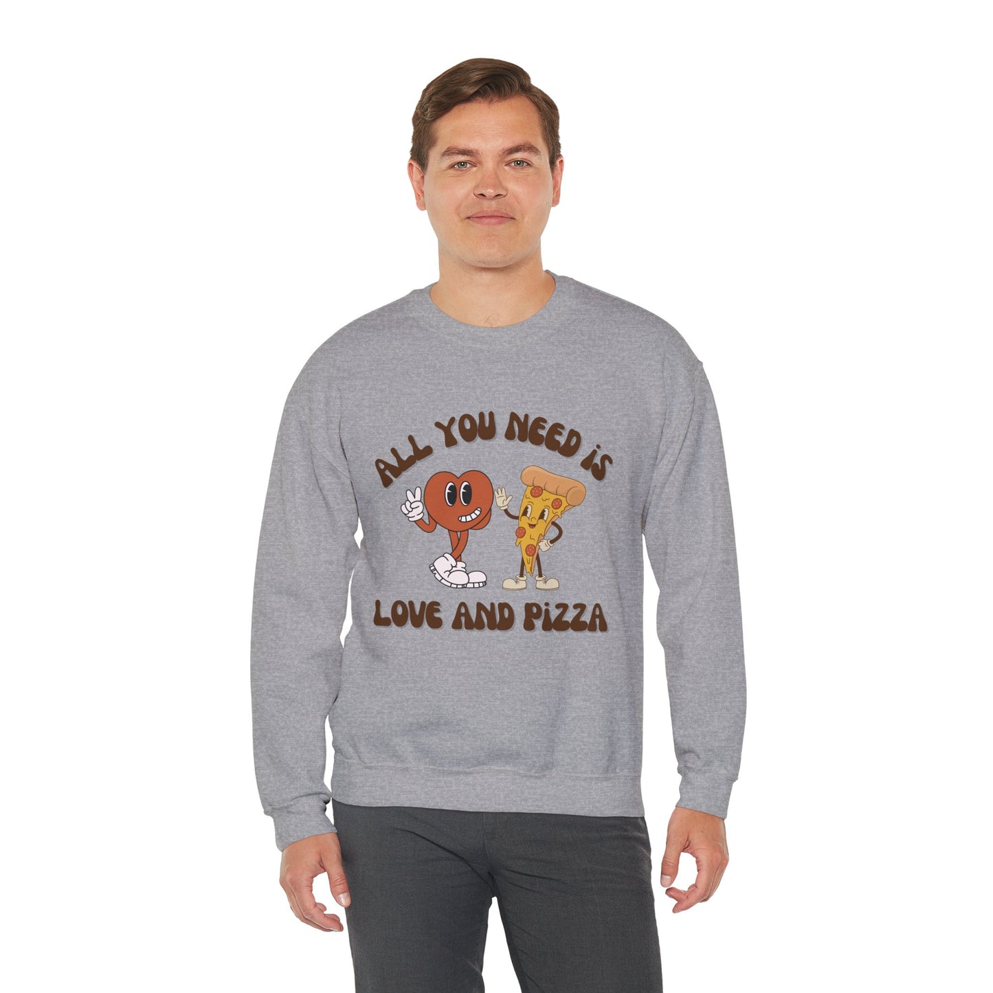 Love & Pizza Crewneck Sweatshirt