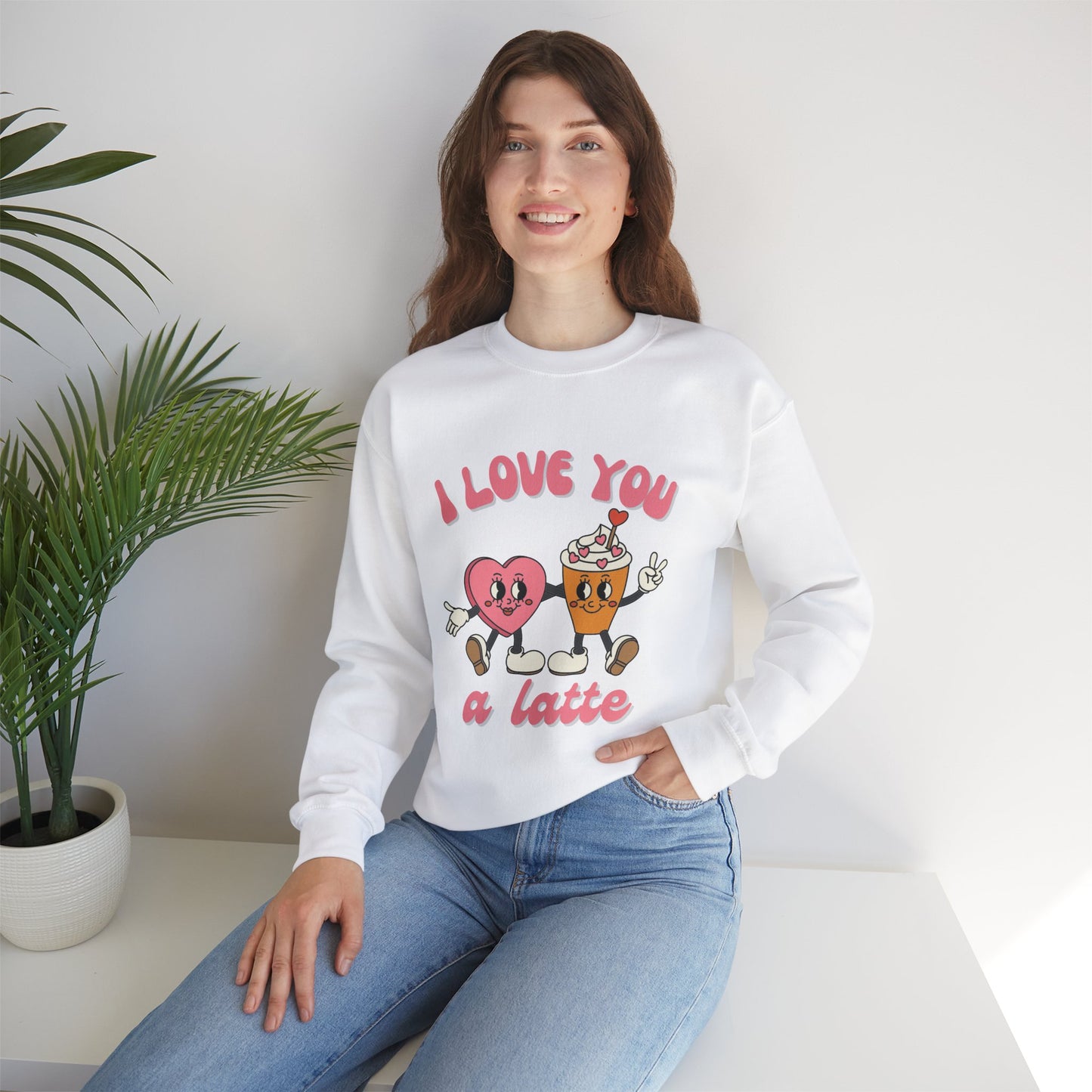 I Love You a Latte Crewneck Sweatshirt