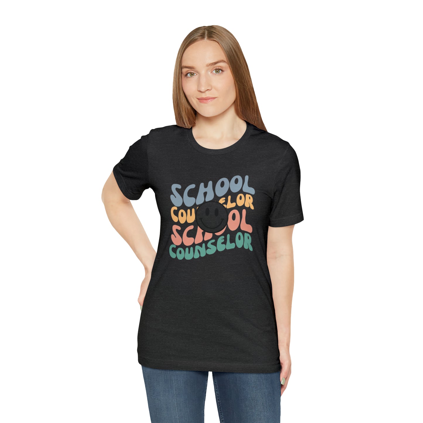 Smiley Face School Counselor Tee