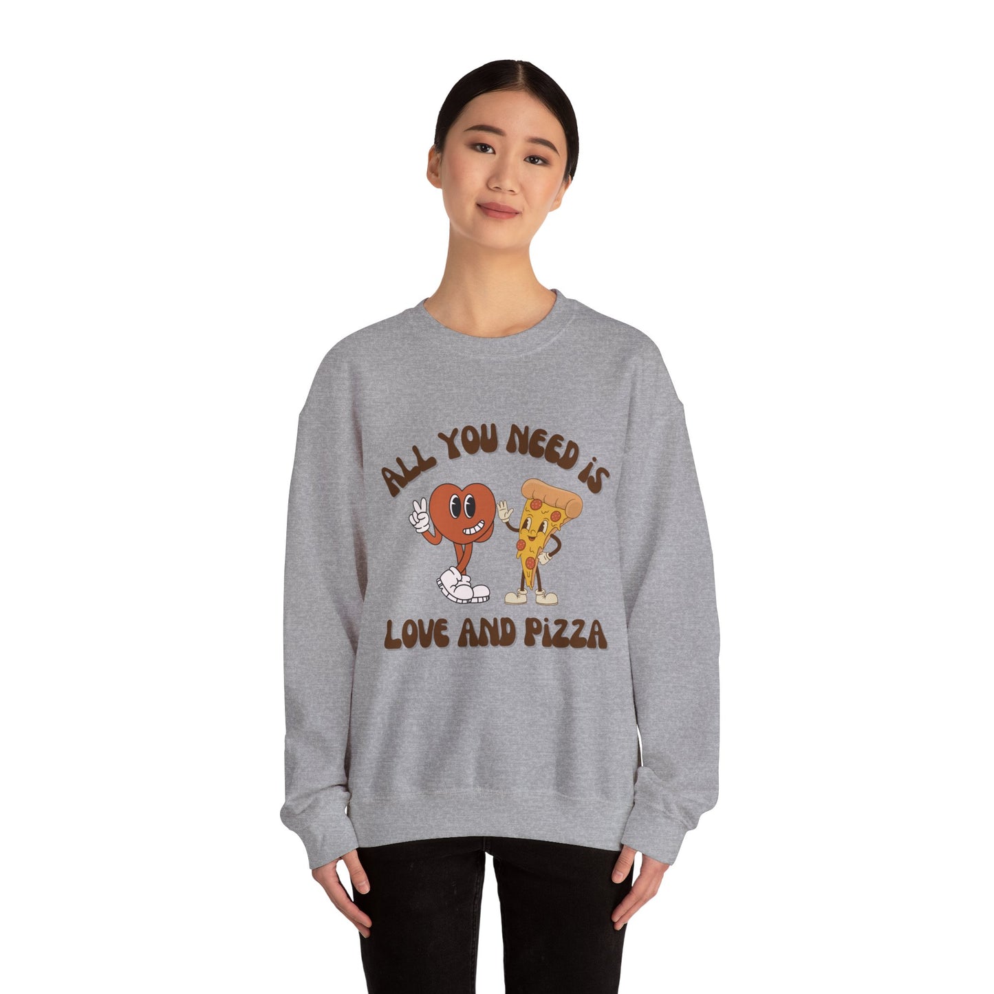 Love & Pizza Crewneck Sweatshirt