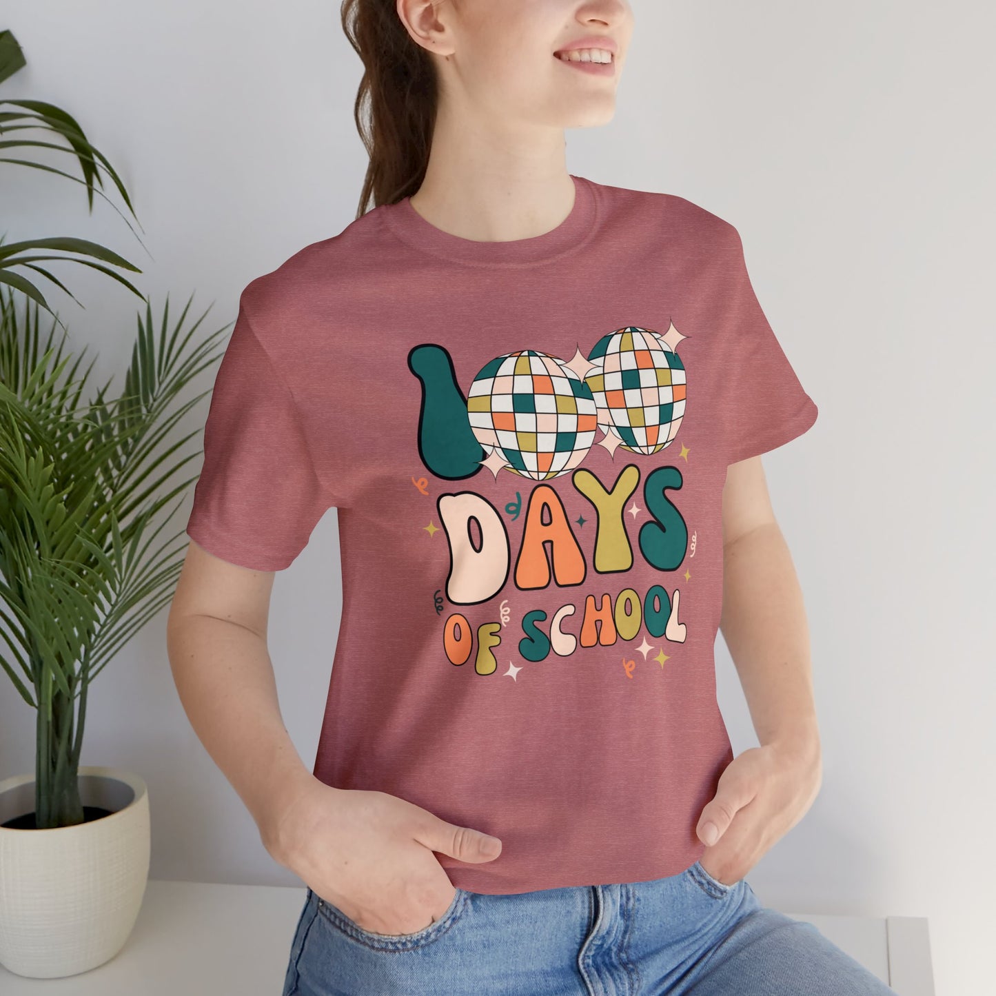 Disco 100 Days of School Short Sleeve Tee