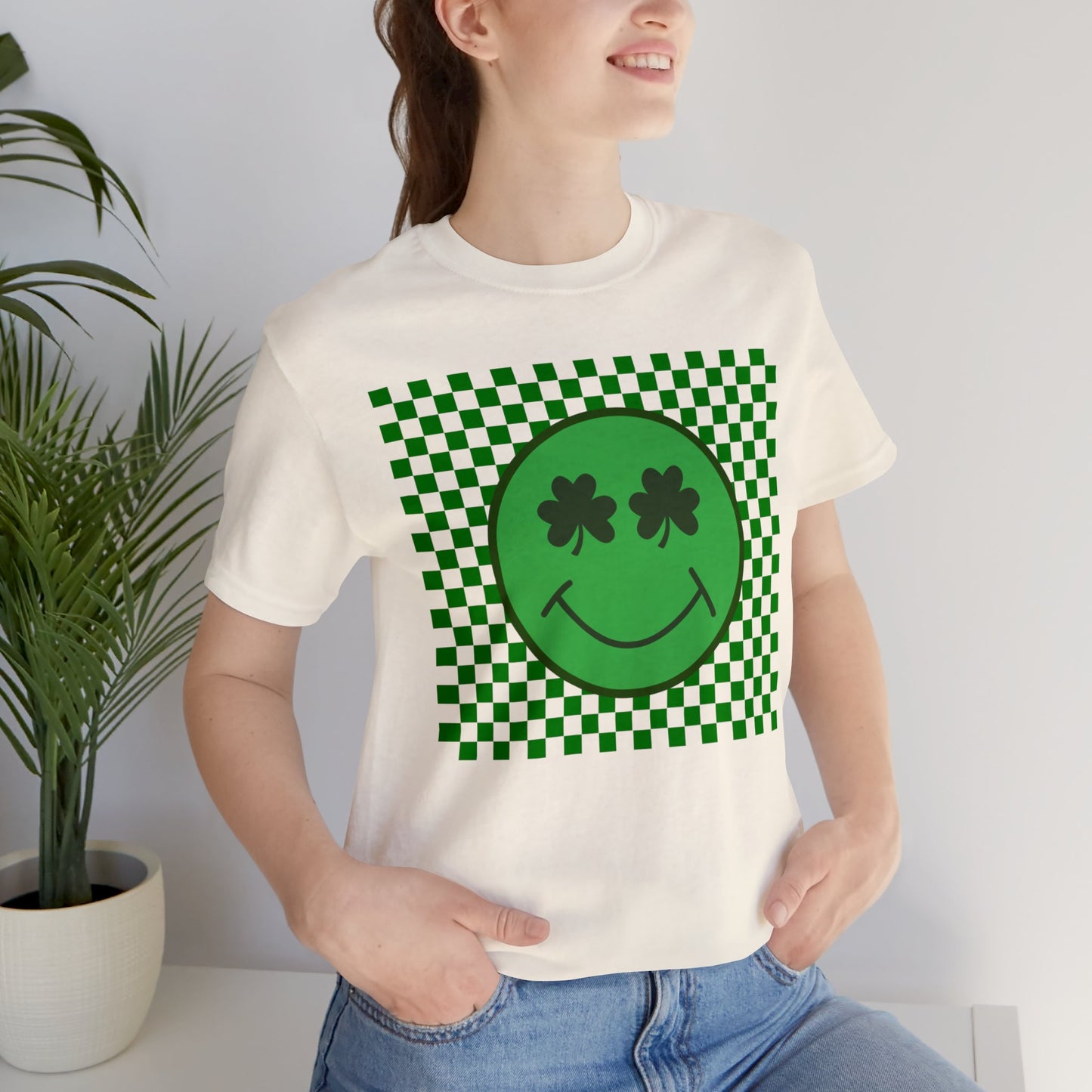 Shamrock Smiley Face Tee