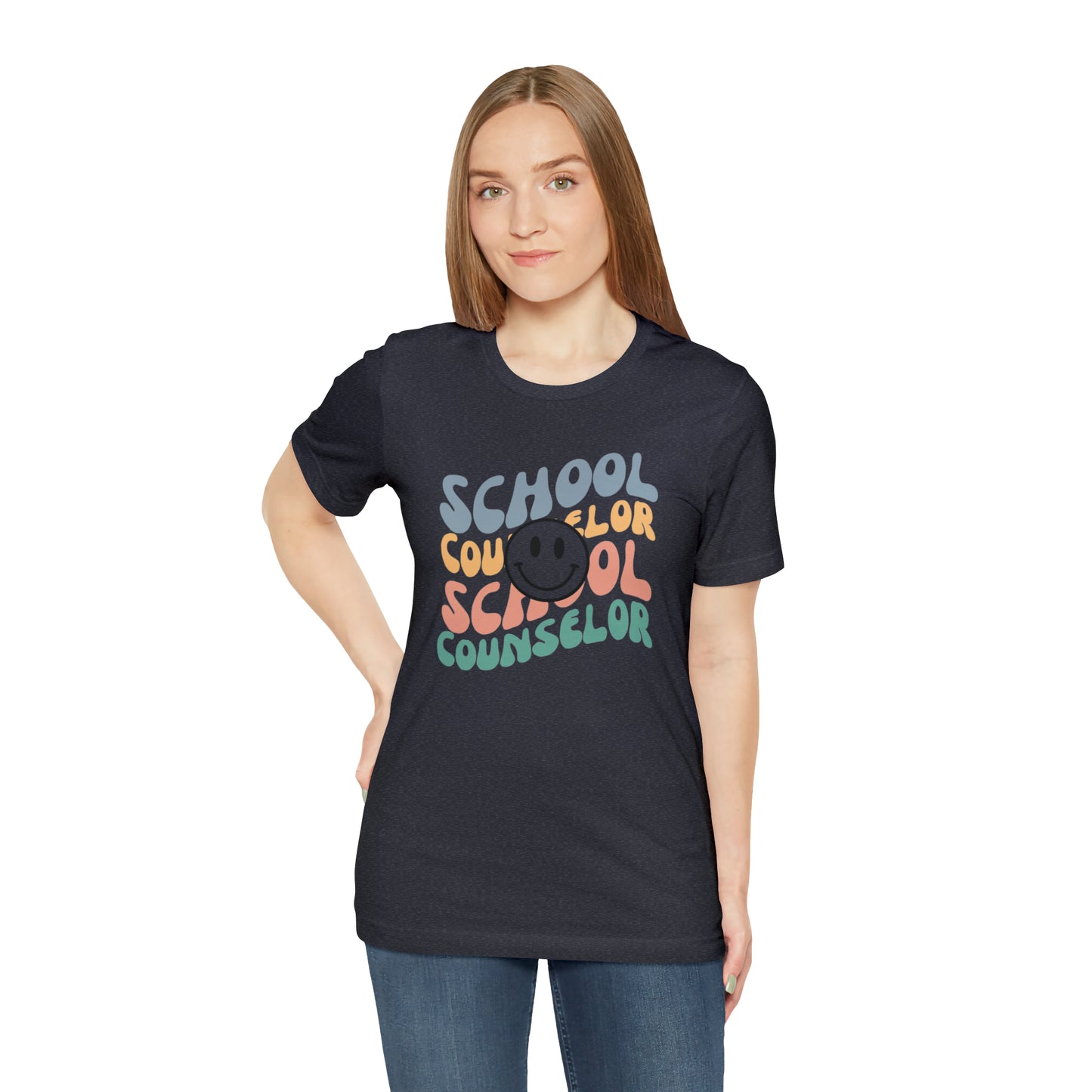 Smiley Face School Counselor Tee