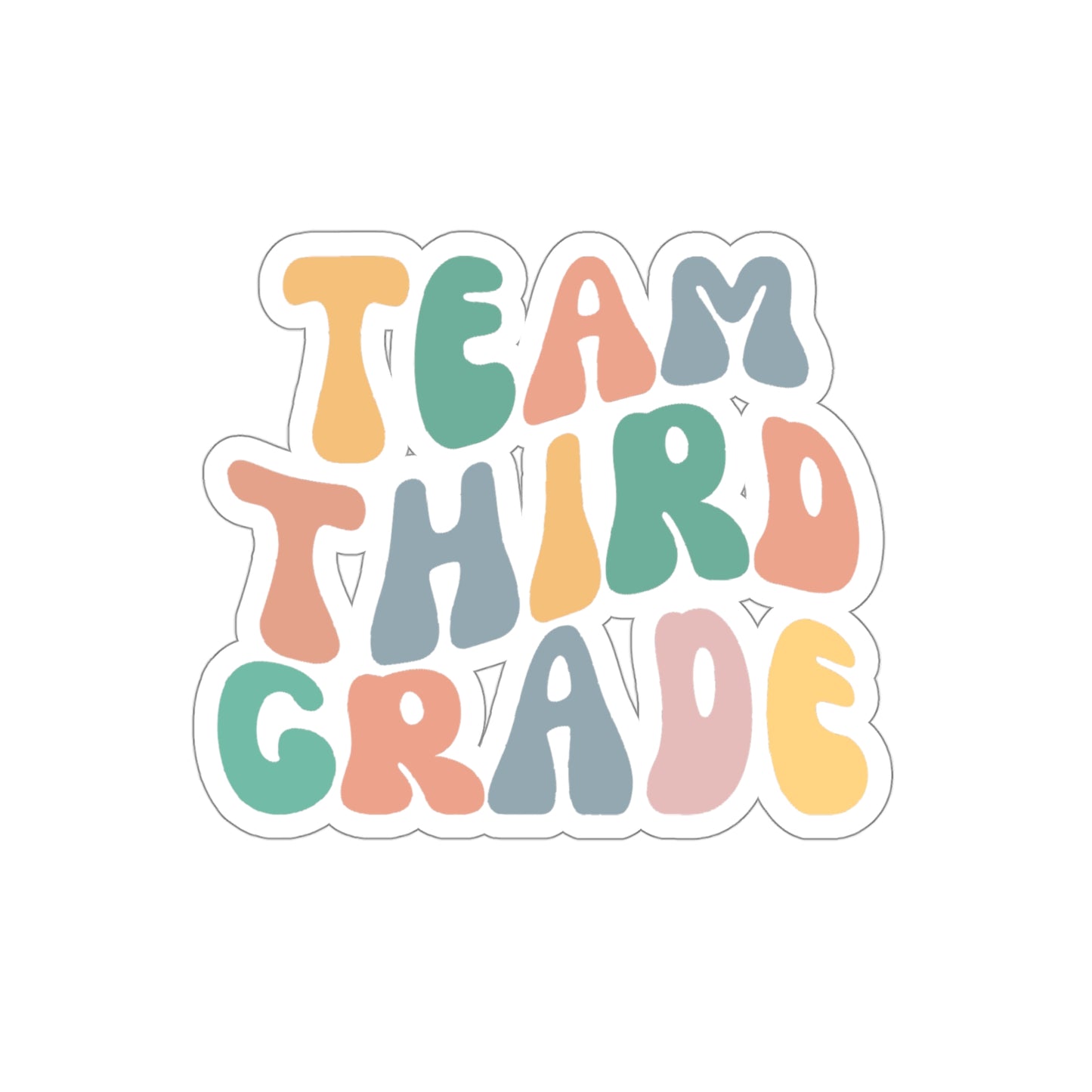 Cool Retro Team Third Grade